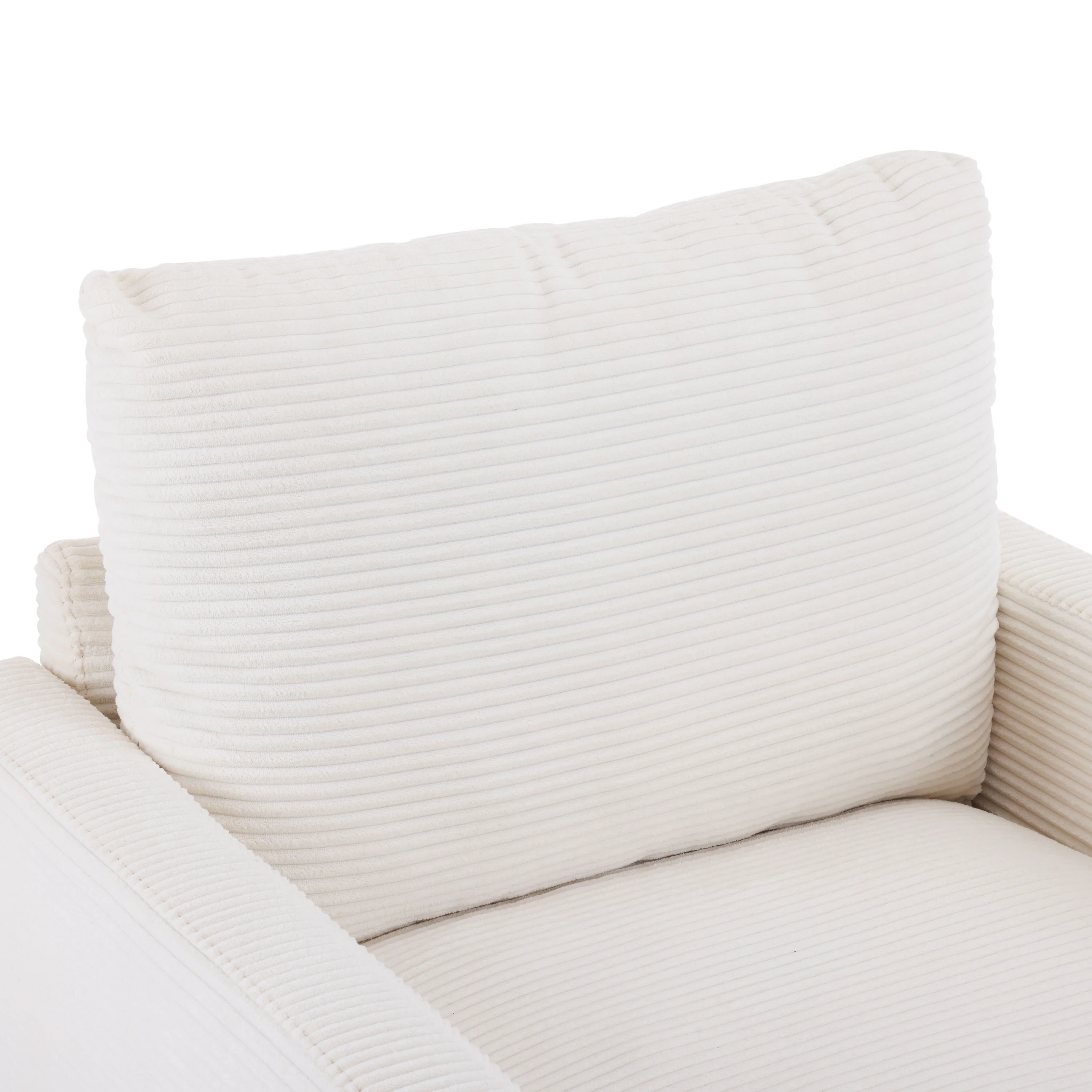 Walker Edison | Corduroy Armchair with Ottoman