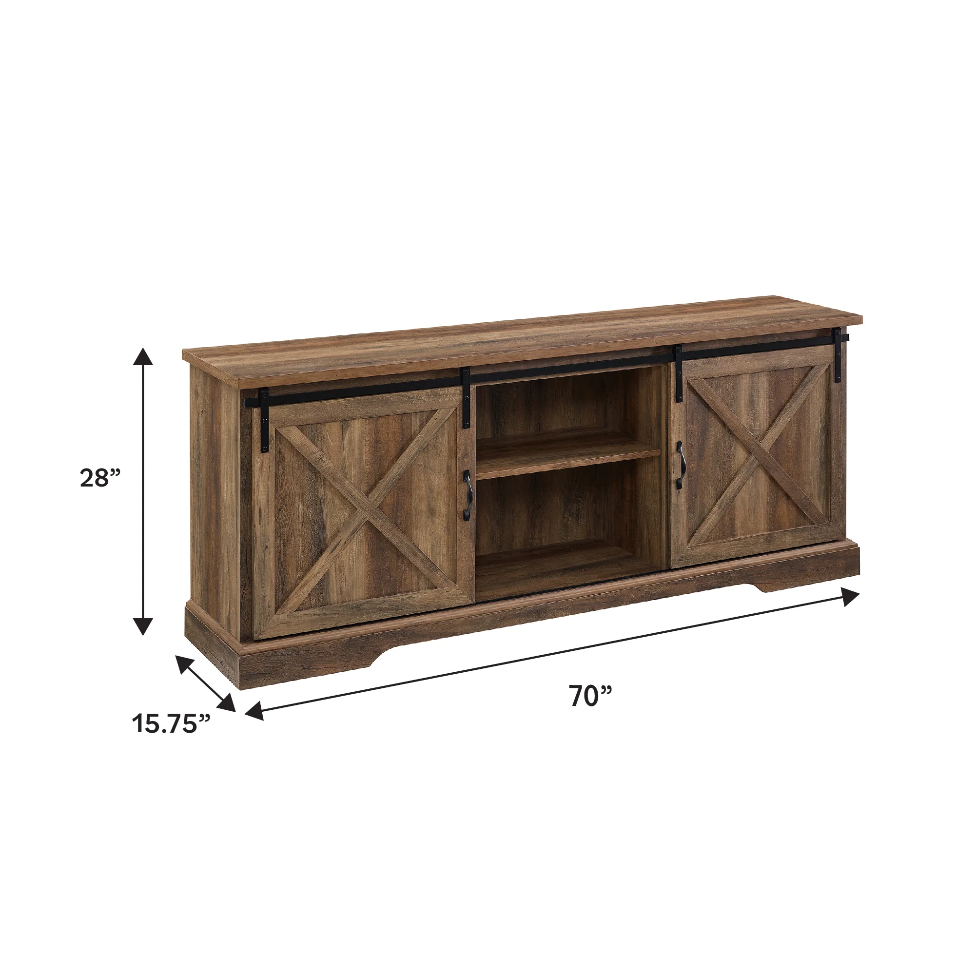 70 Sliding Barn Door TV Console