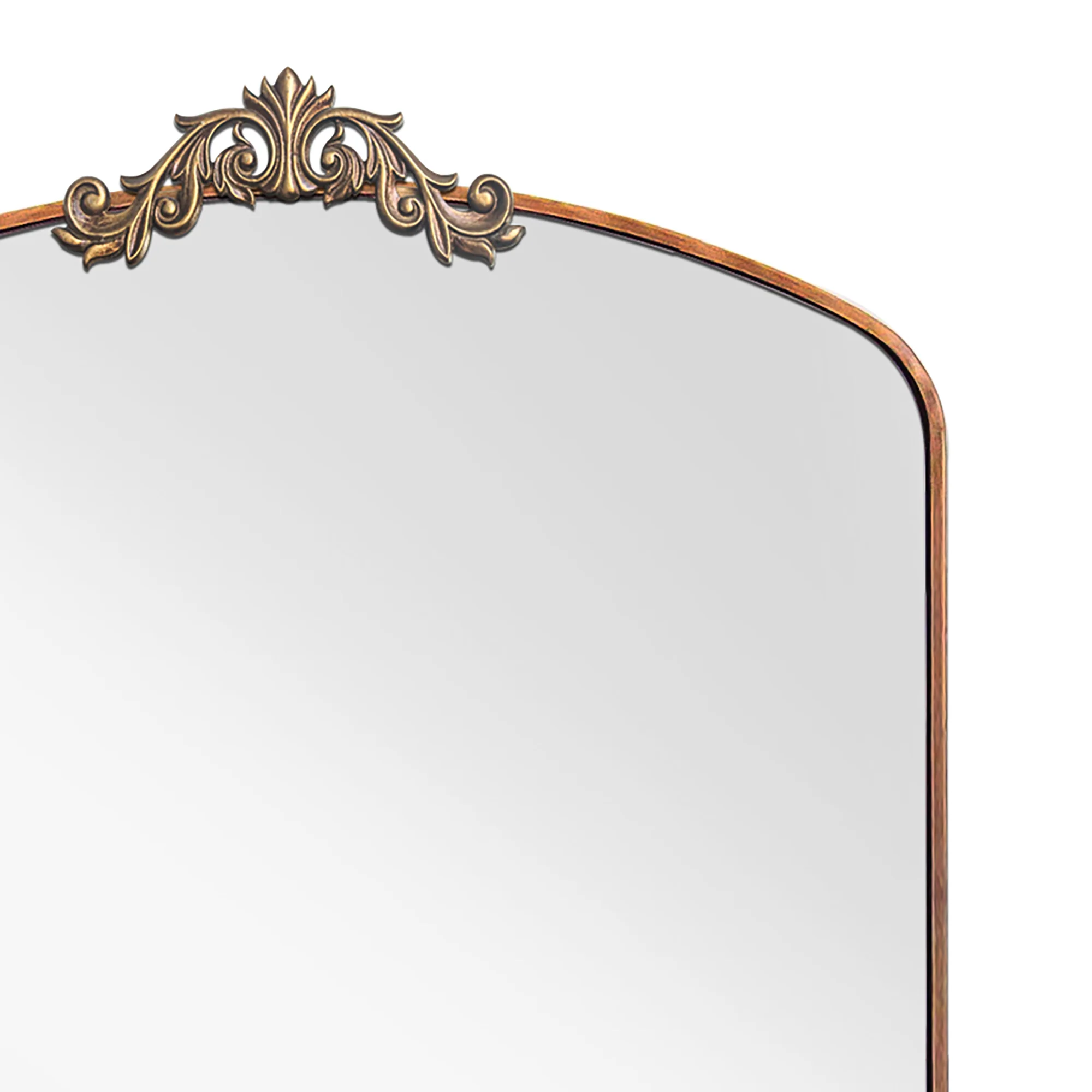 Walker Edison | Vintage Ornate Arched Full Length Mirror