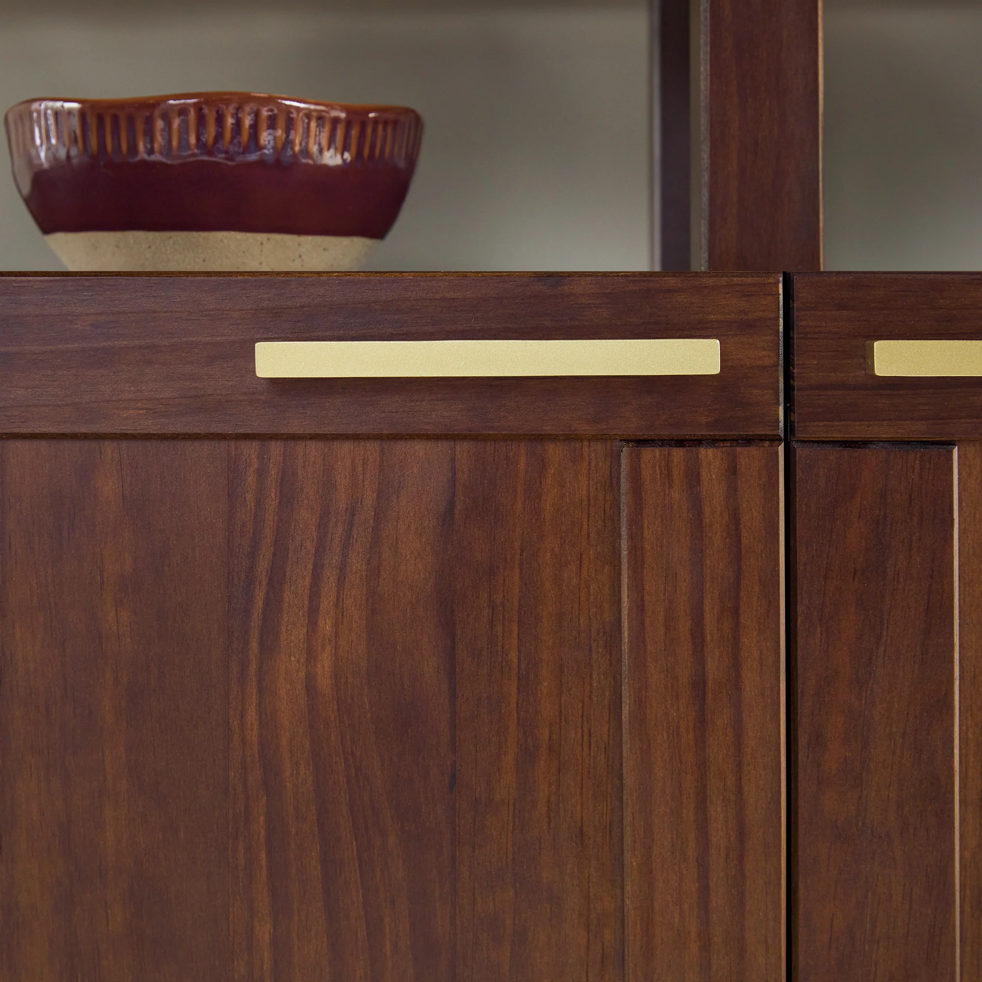 Isla Modern TV Stand with Glass Top