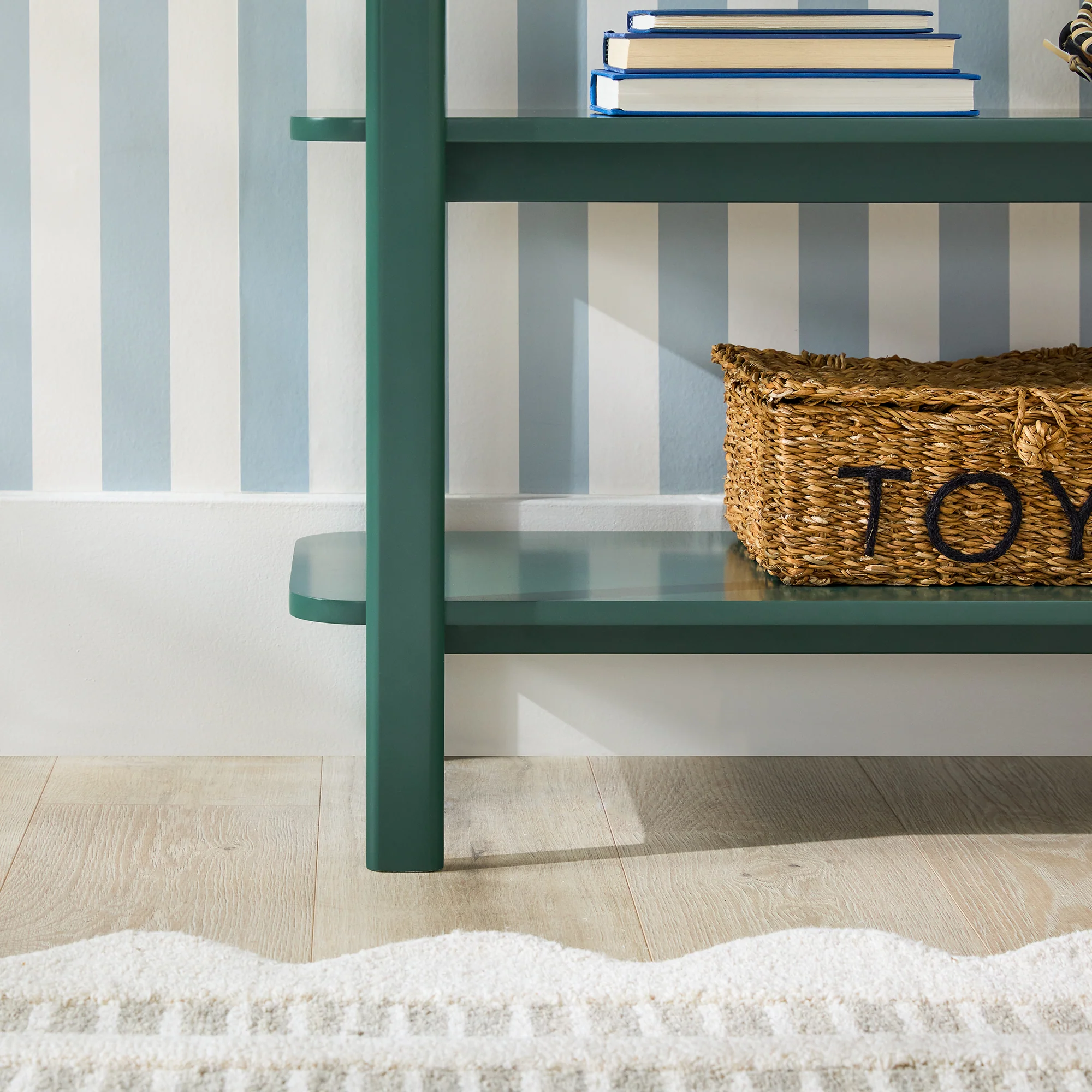 Zoey Modern Arched Wood Storage Bookcase