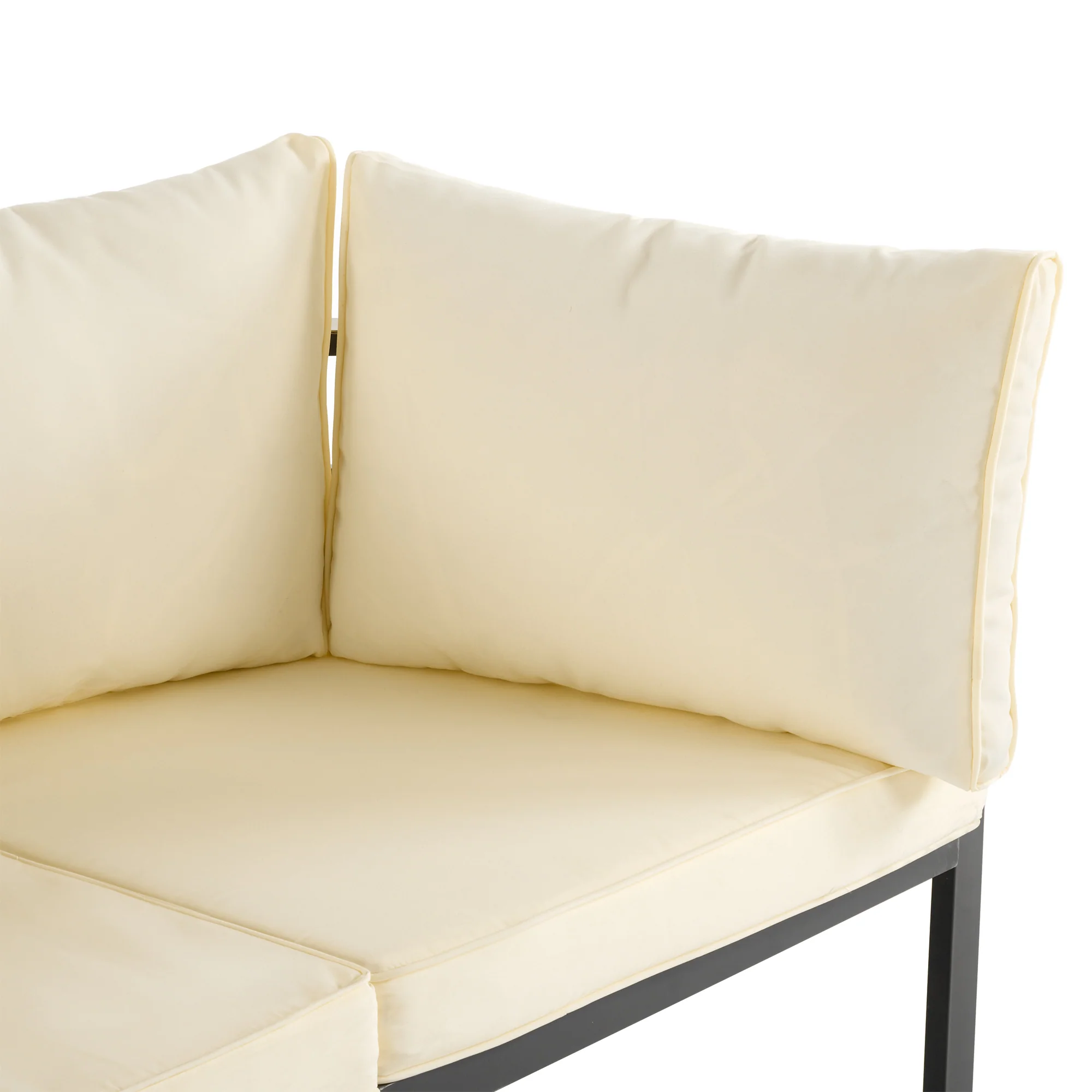 Walker Edison | Modern Outdoor Sectional Sofa Set with Tables