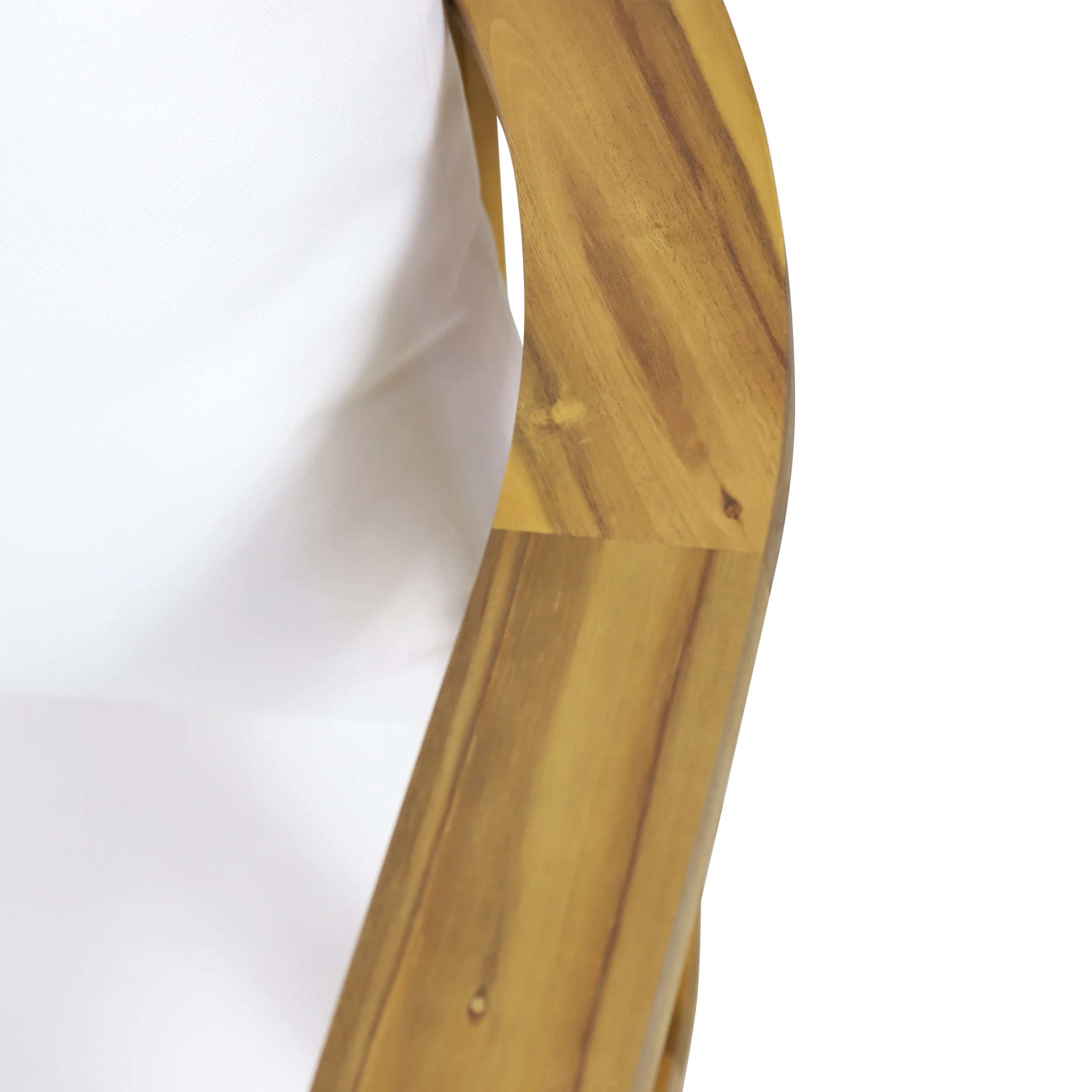 Walker Edison | Teak Acacia Wood Outdoor Patio Club Chair Set of 2