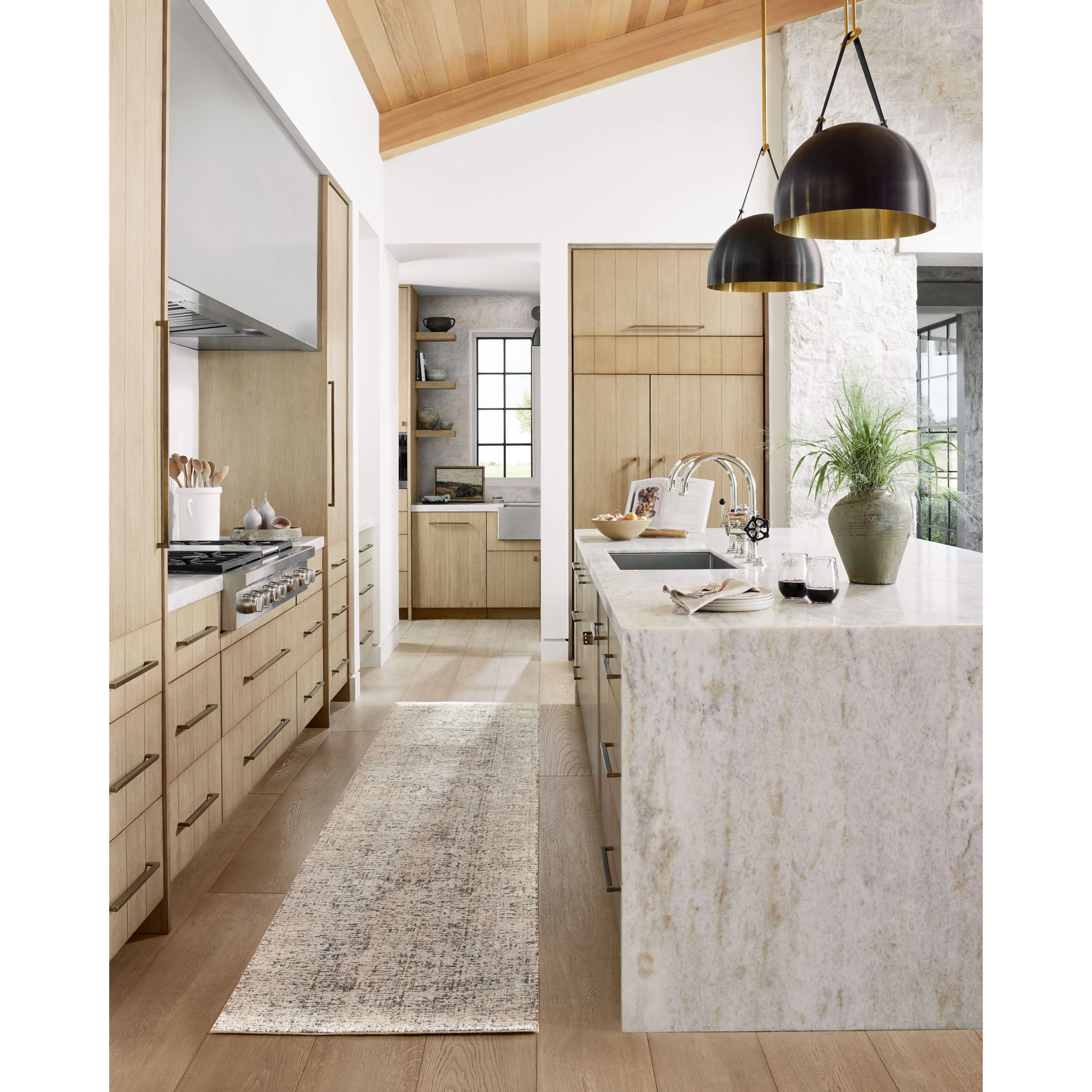 Amethyst Home - Amber Lewis x Loloi Alie Gold / Beige Runner