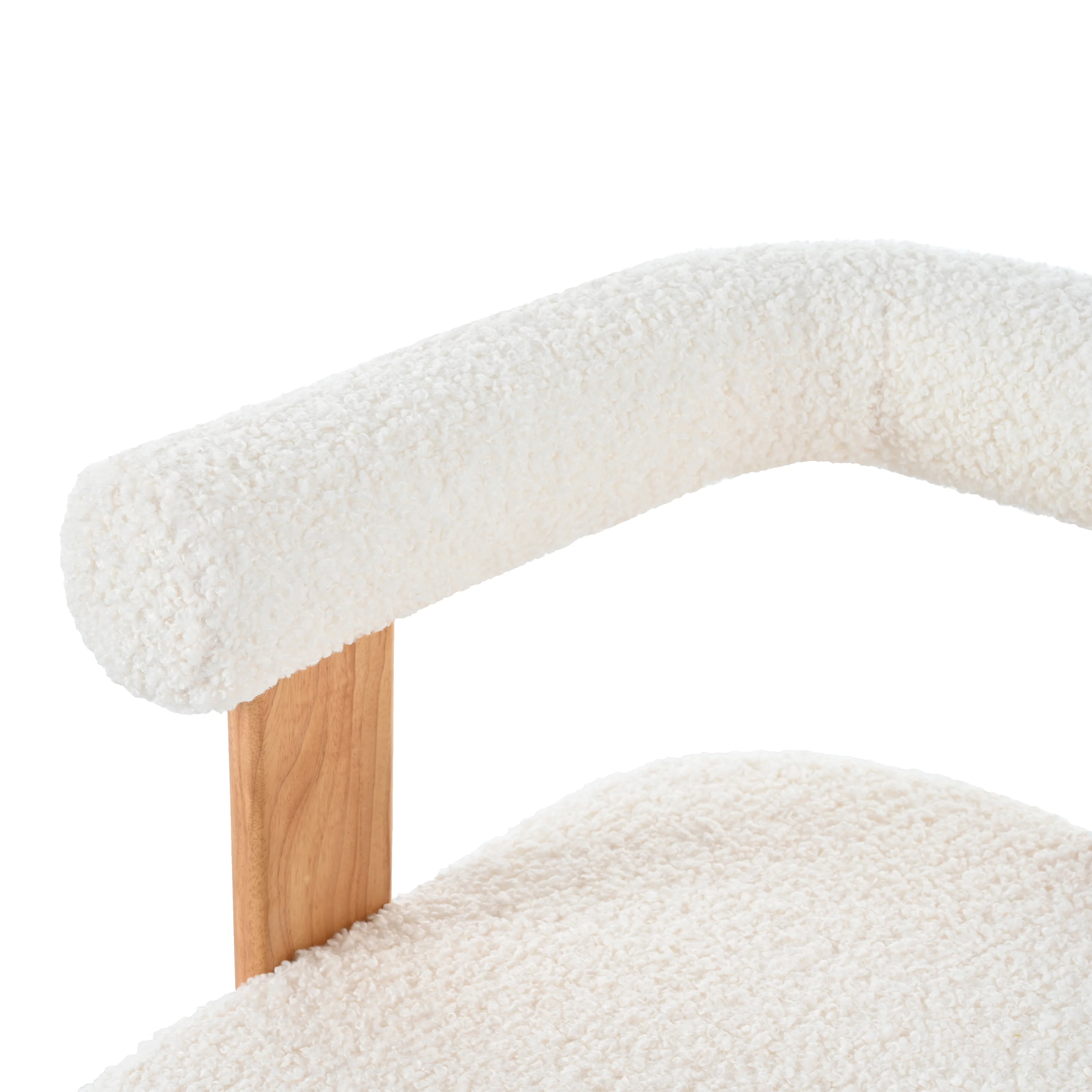 Walker Edison | Boucle Barrel Accent Chair