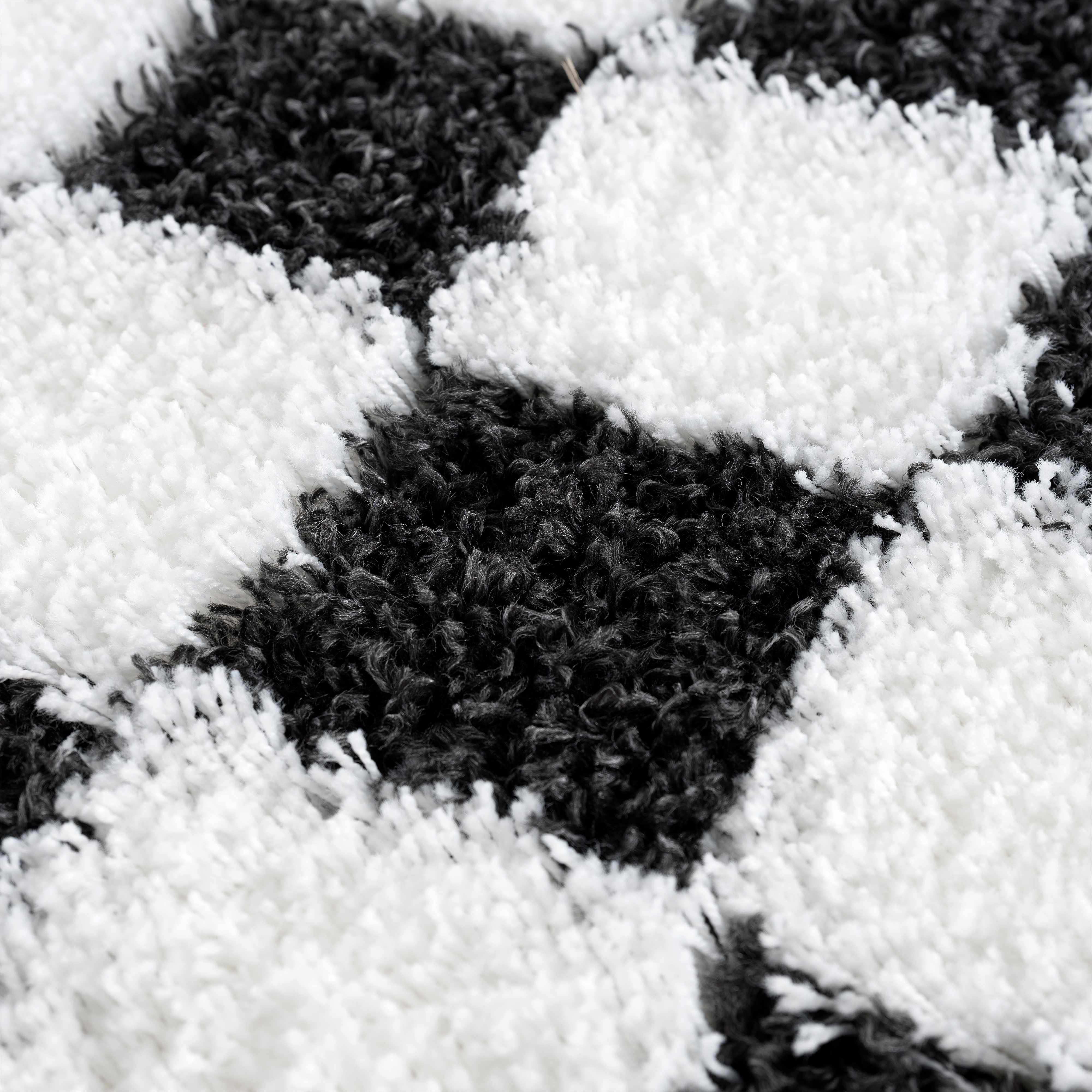 Boutique Rugs - Atira Black & White Checkered Area Rug