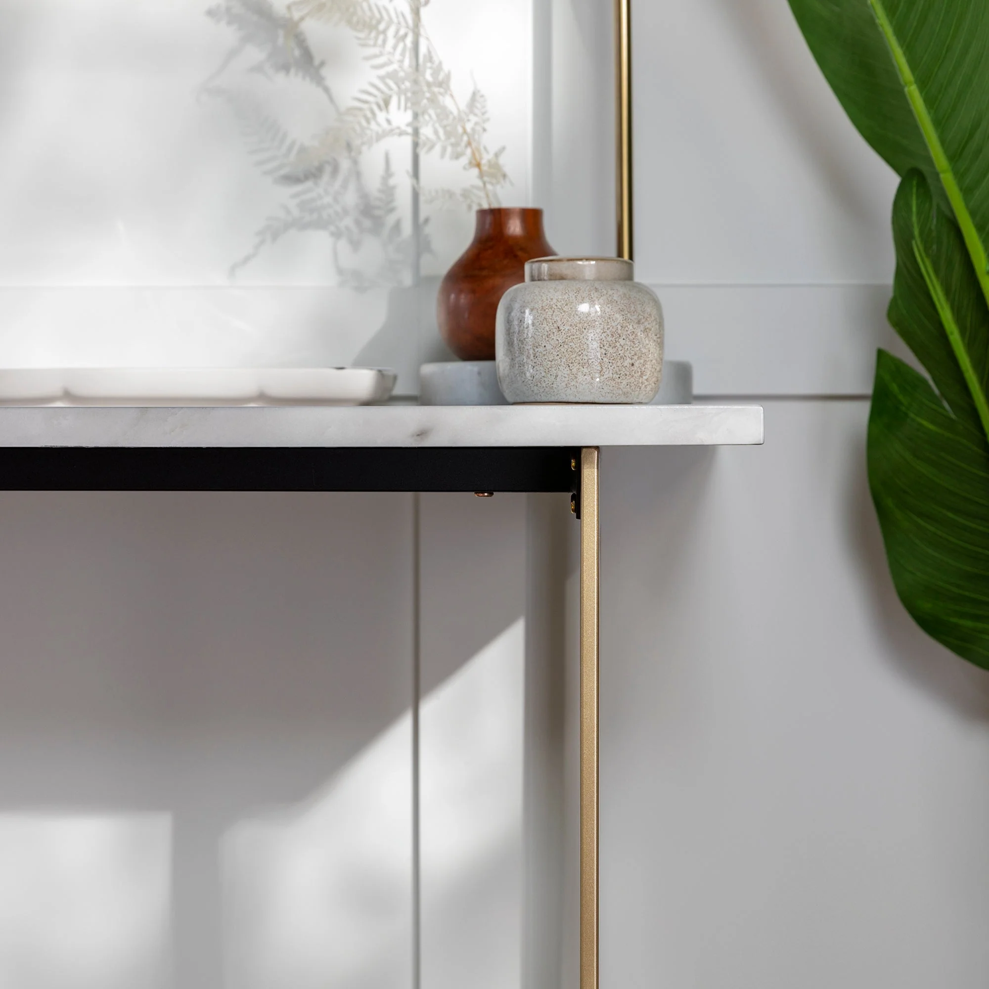 Faux Marble Console Table & Desk 42