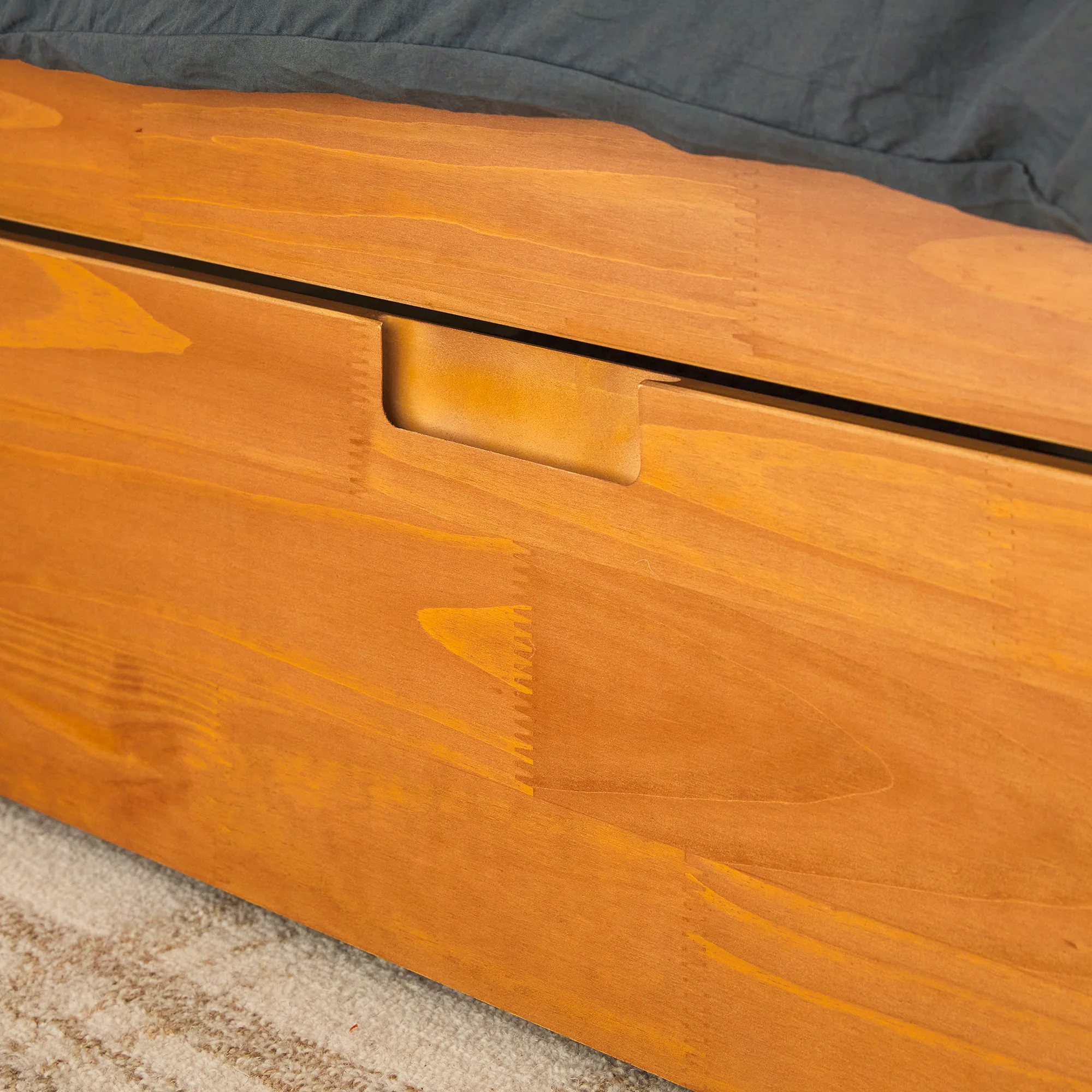 Sloane Mid-Century Modern Solid Wood Storage Bed