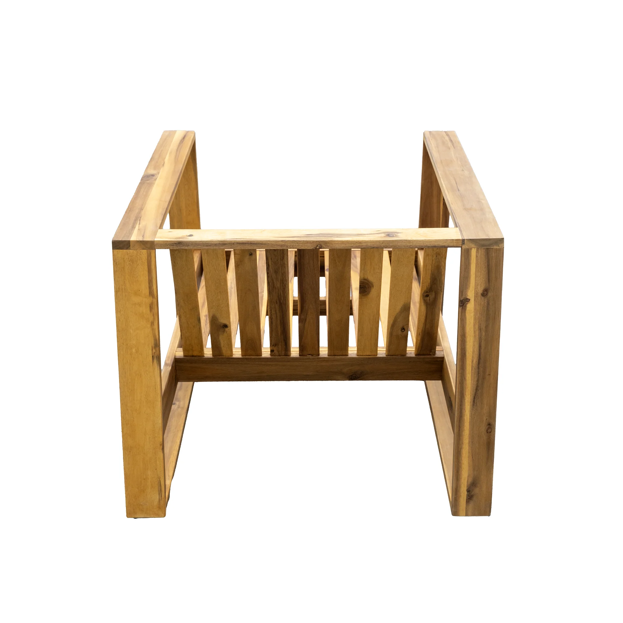 Walker Edison | 3-Piece Acacia Wood Outdoor Lounge Set