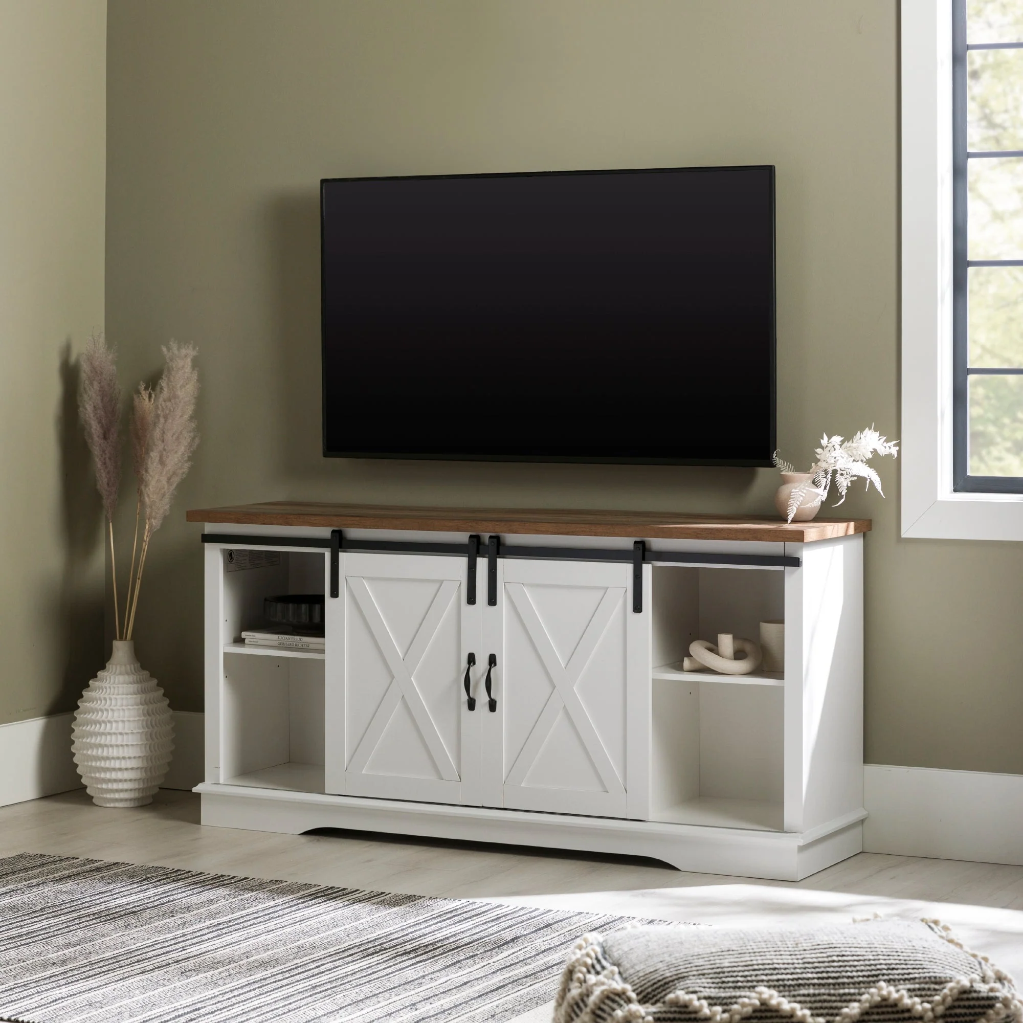 58 Sliding Barn Door TV Stand