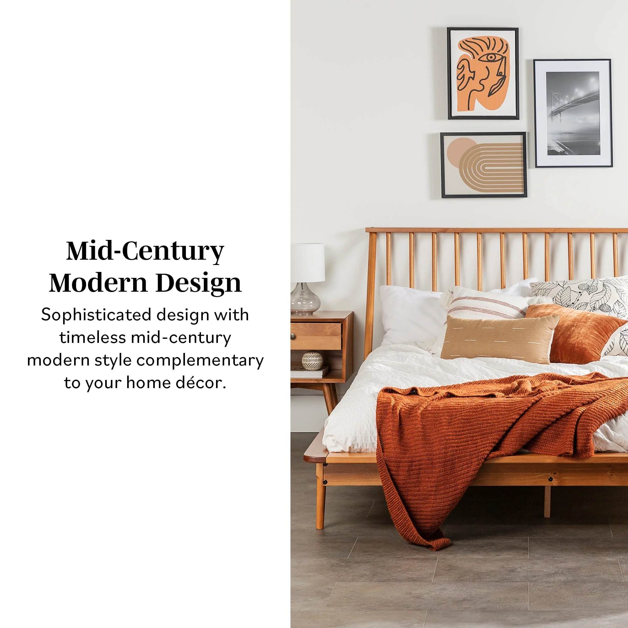 Walker Edison Spindle™ Wood Beds