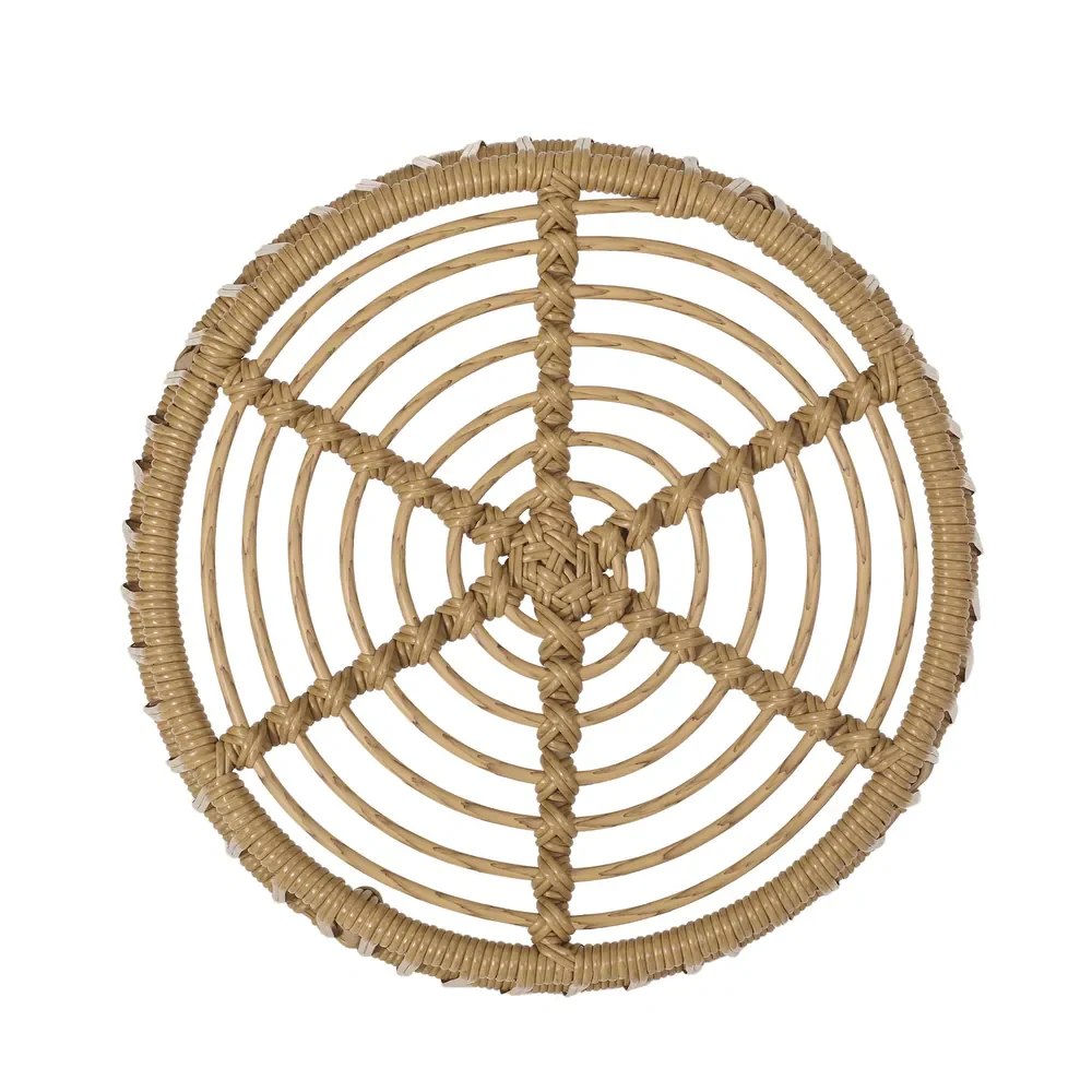 Walker Edison | Retro Wicker Outdoor Chat Set