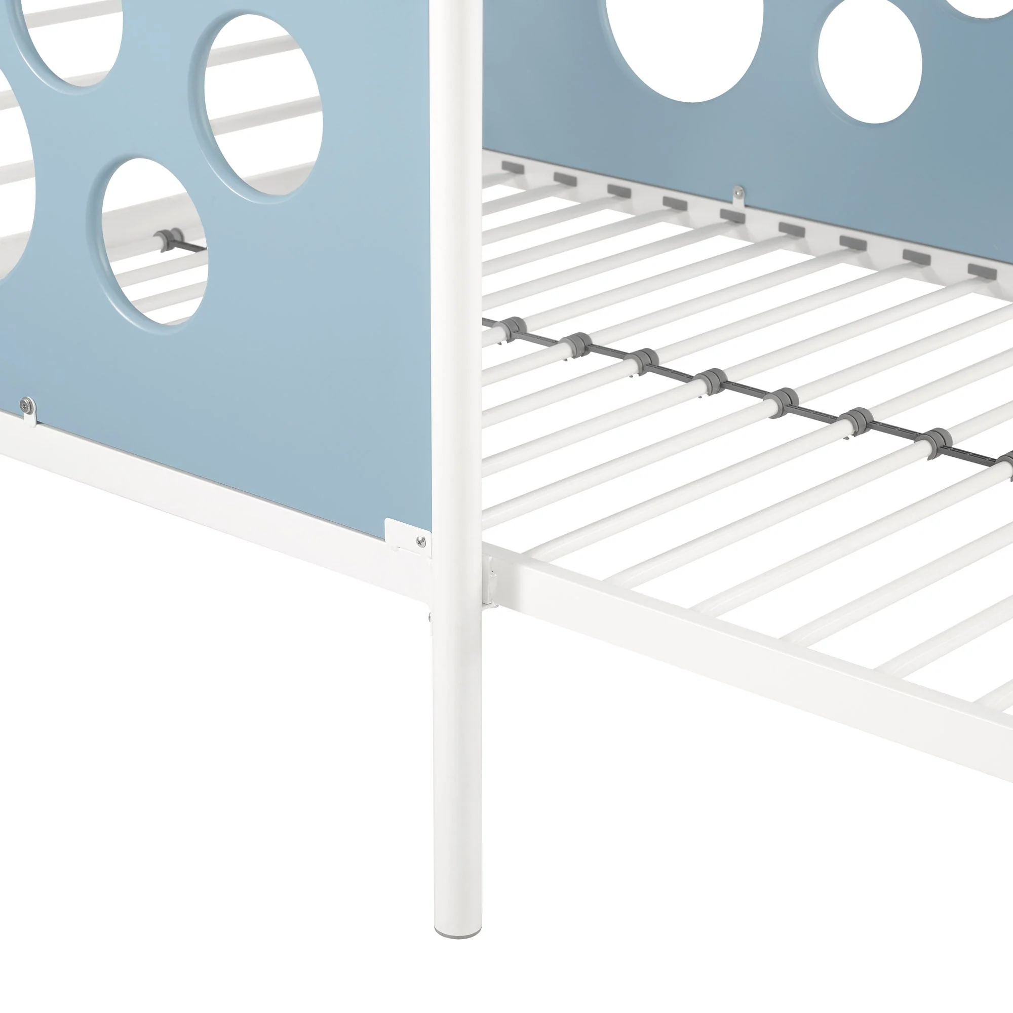 Devan 60 L-Shape Bunk Bed with Cut Out Panels