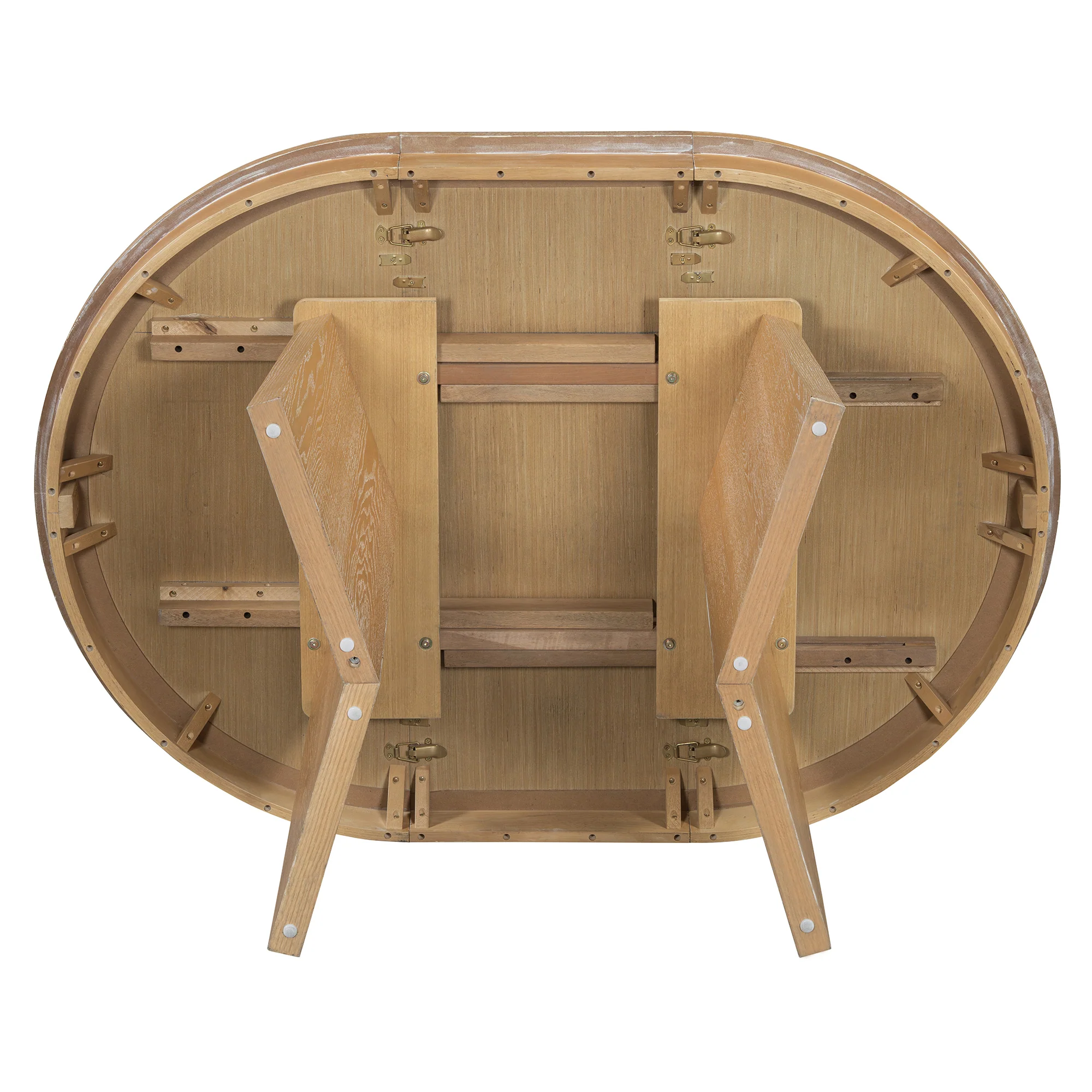 Walker Edison | Extendable 5-Piece Round Dining Table Set for 4