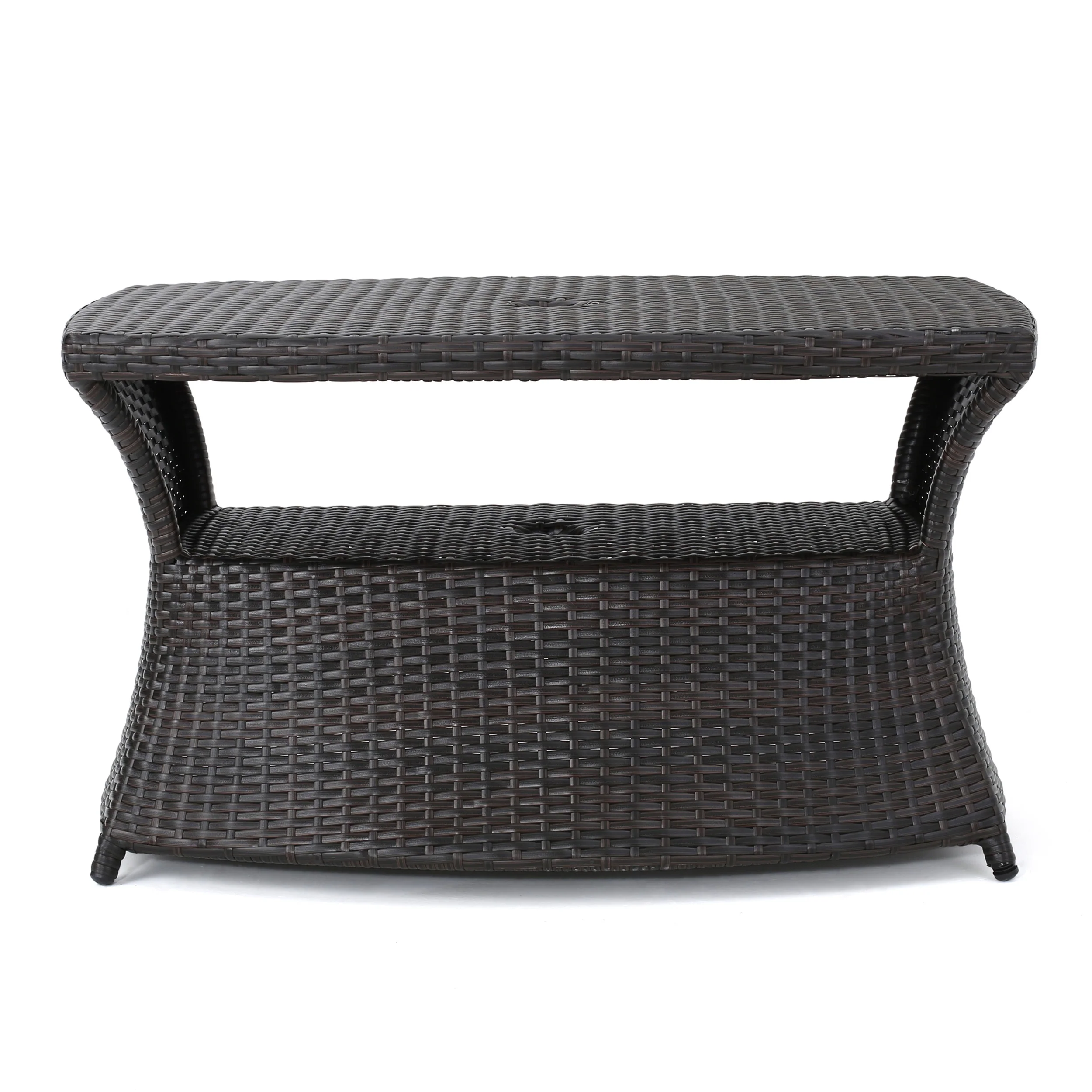 Walker Edison | Wicker Outdoor Patio Coffee Table