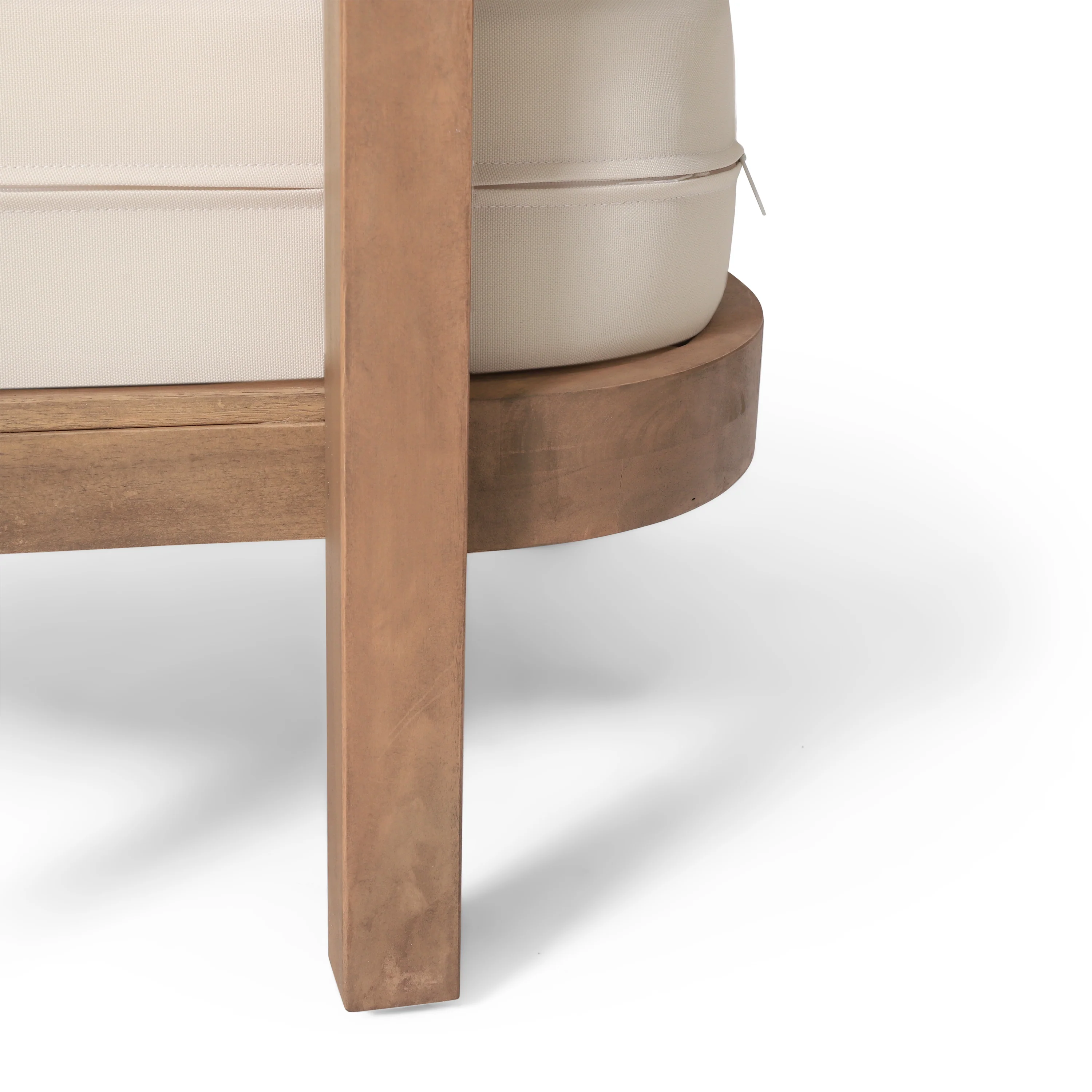 Walker Edison | Modern Outdoor Acacia Wood Patio Club Chair