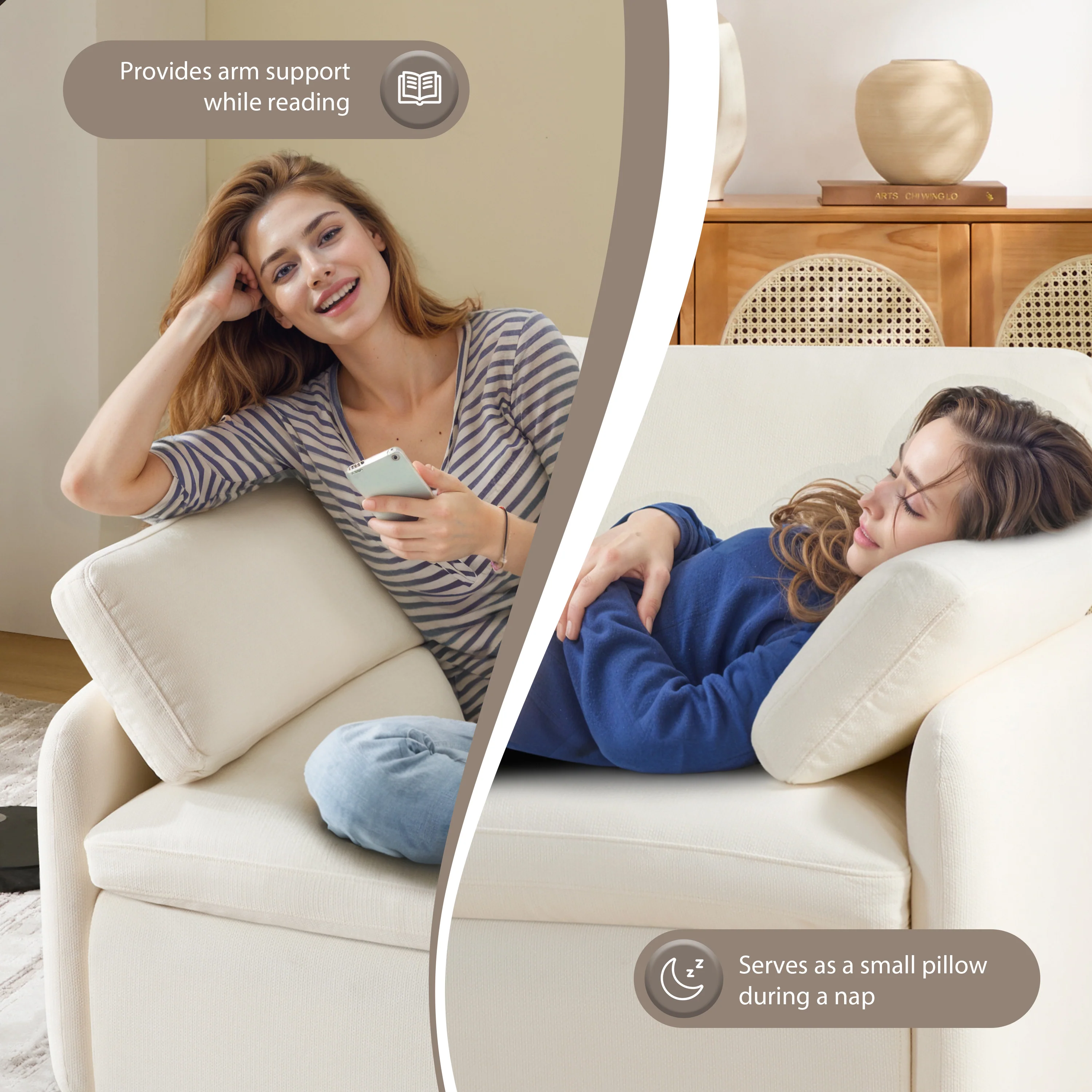 Walker Edison | Oversized Chenille Single Accent Chair