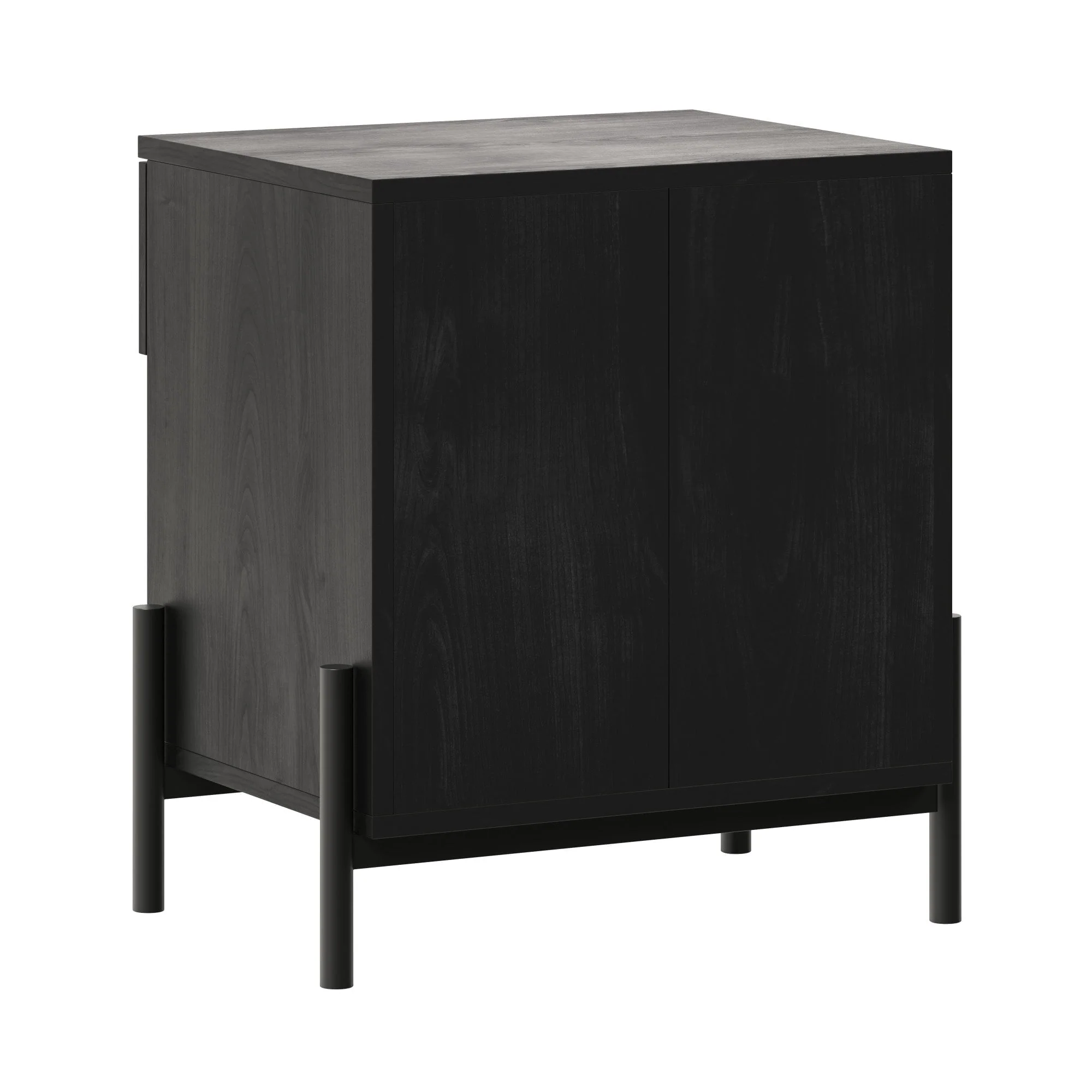 Paris Modern Scandinavian Reeded Nightstand