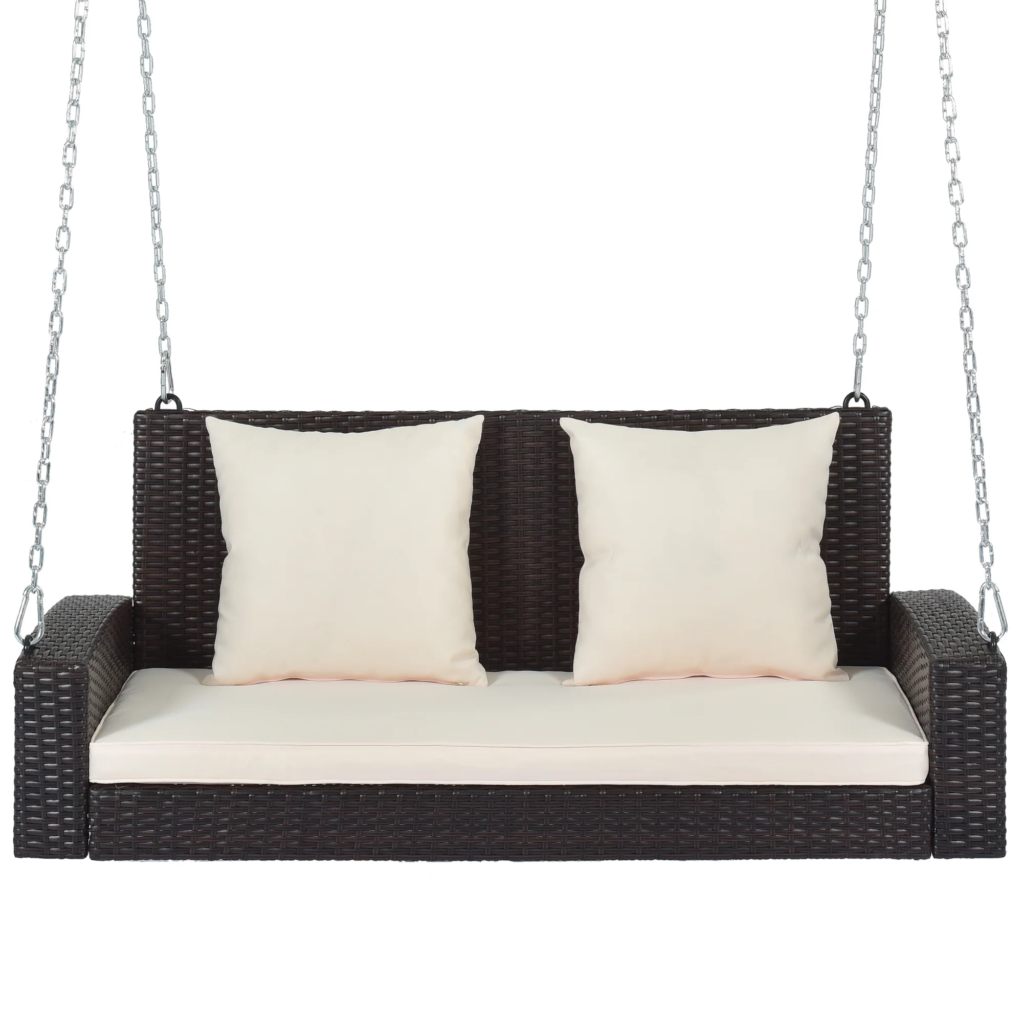 Walker Edison | Wicker Hanging Porch Swing