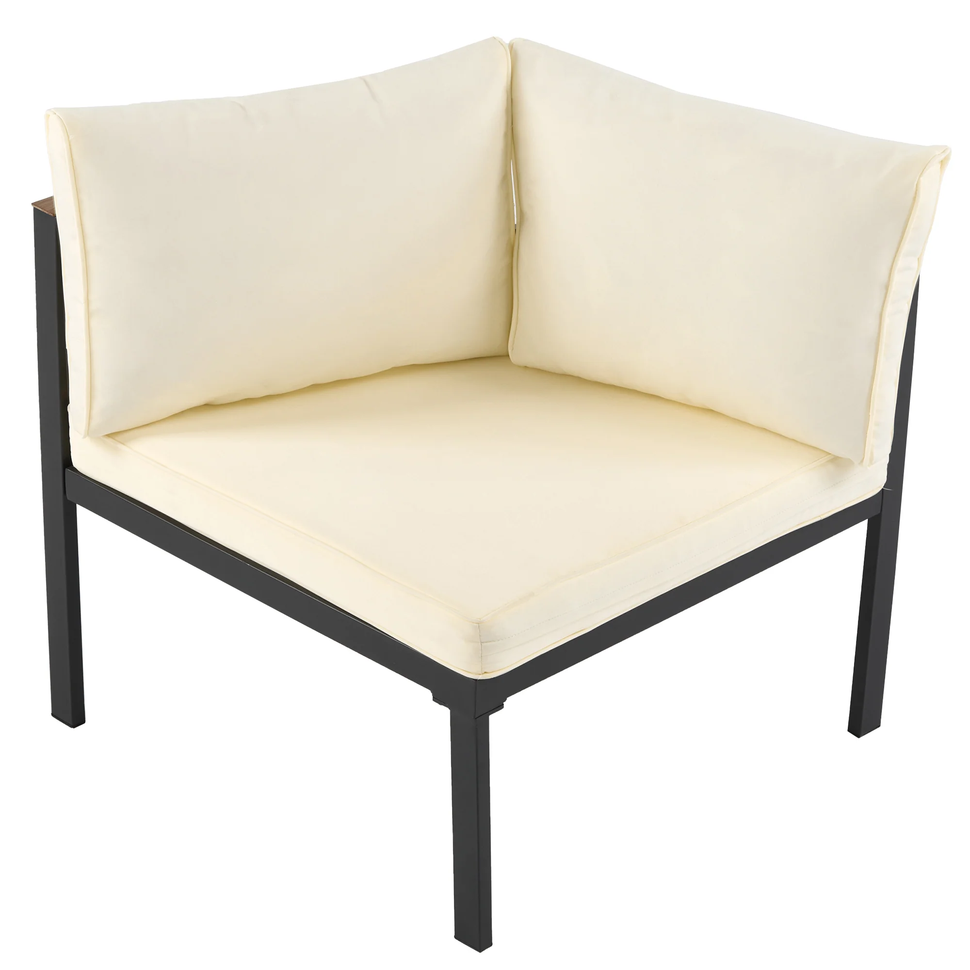 Walker Edison | Modern Outdoor Sectional Sofa Set with Tables