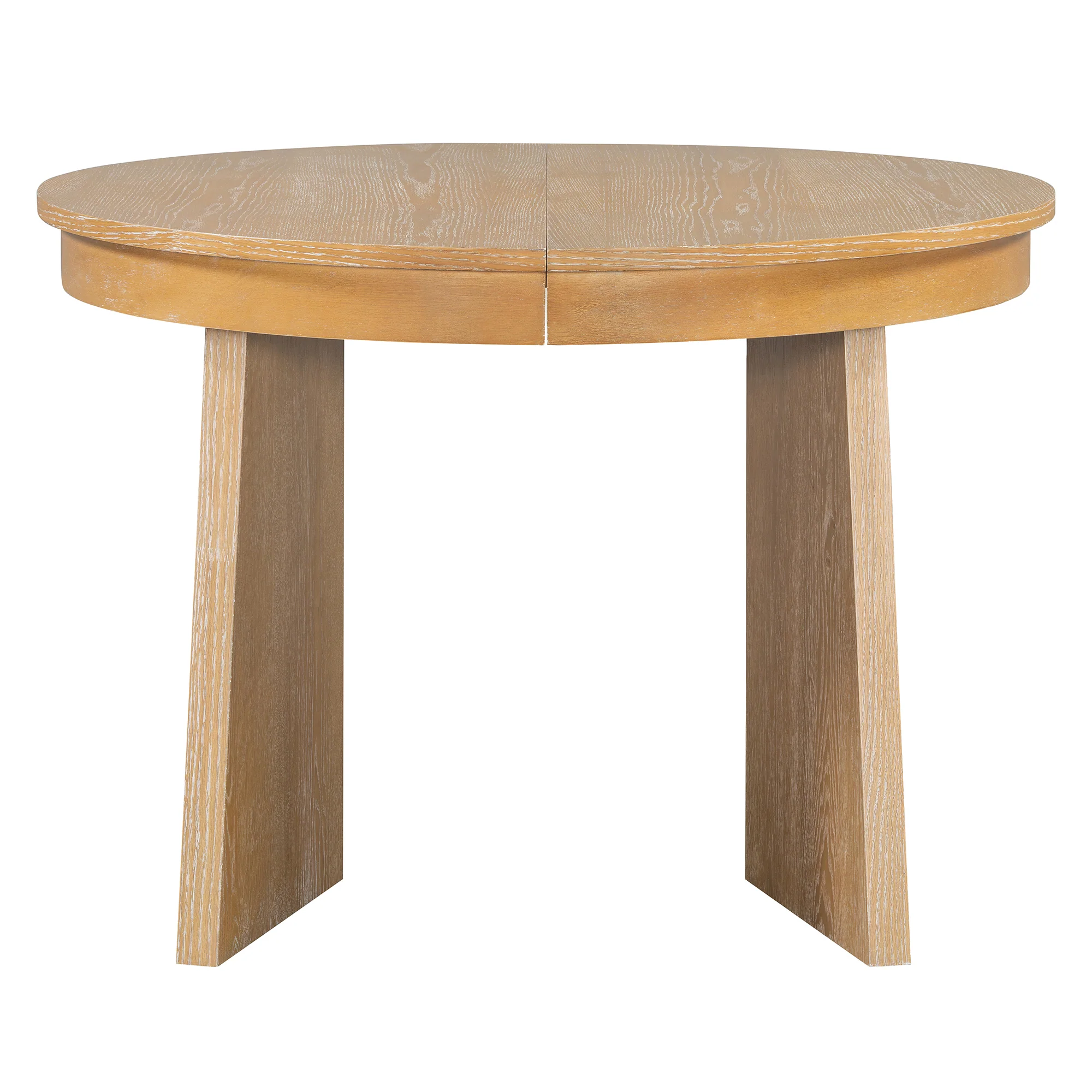 Walker Edison | Extendable 5-Piece Round Dining Table Set for 4