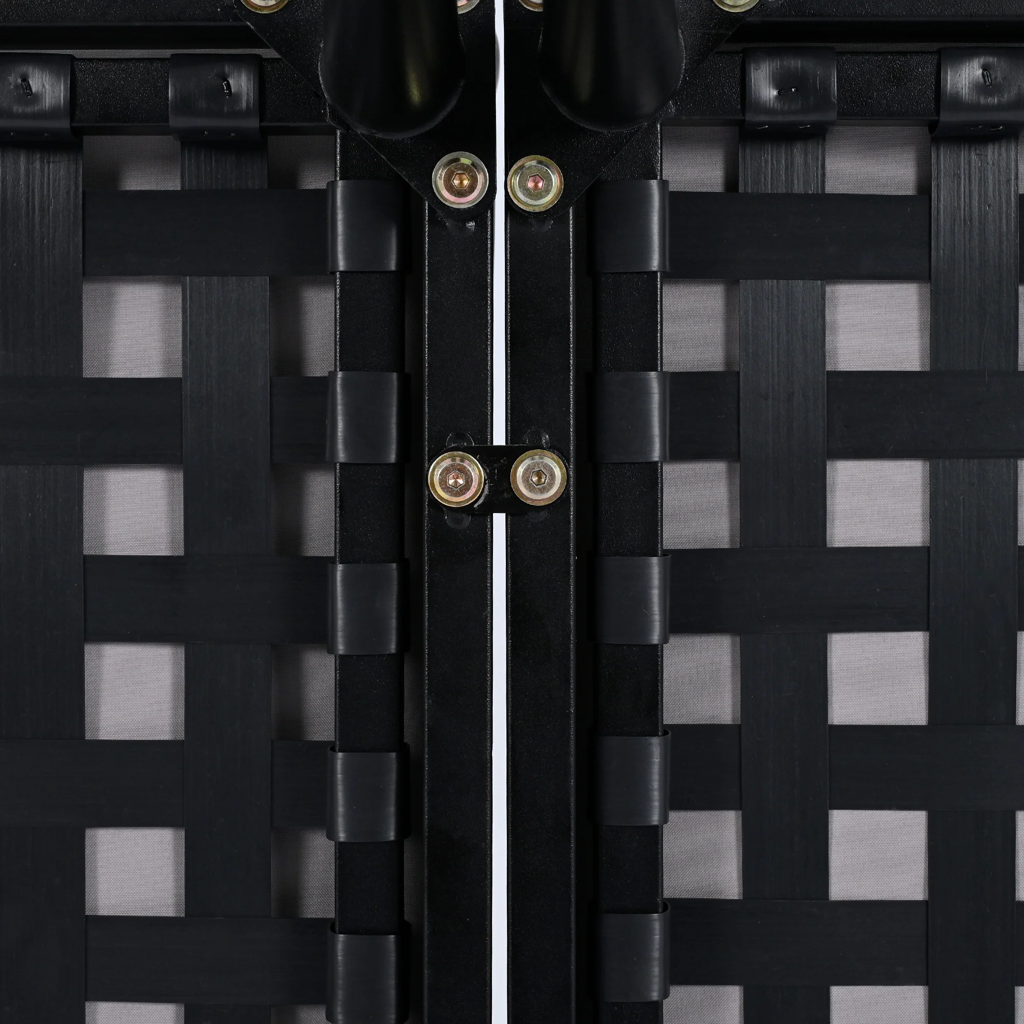 Walker Edison | Modern Outdoor Patio Daybed with Wood Topped Side Tables