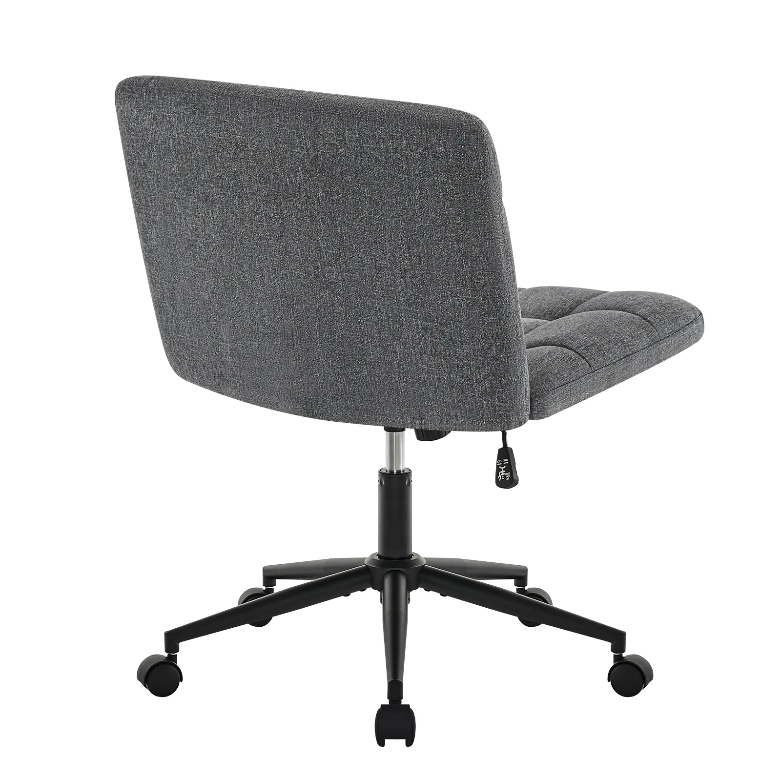 Walker Edison | Viral Wide Seat Linen Office Desk Chair with Wheels