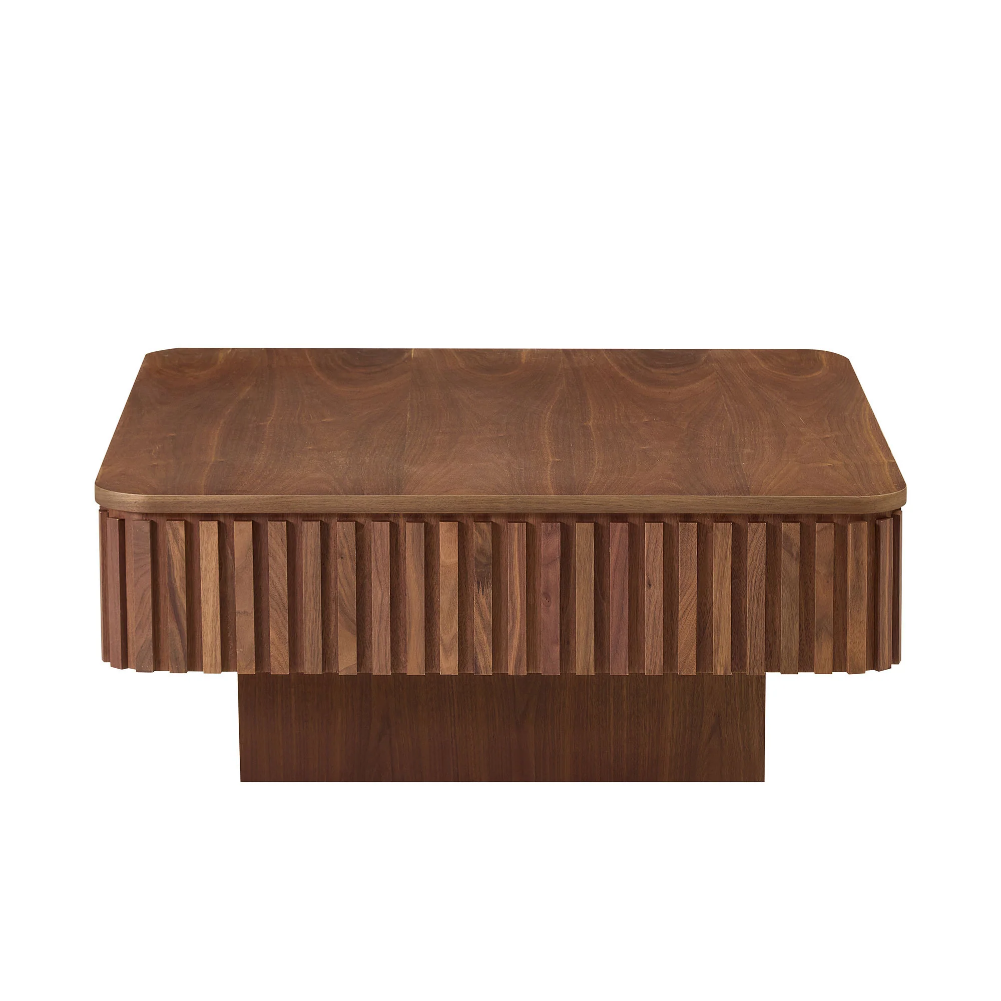 Walker Edison | Fluted Modern Lift Top Coffee Table and Desk