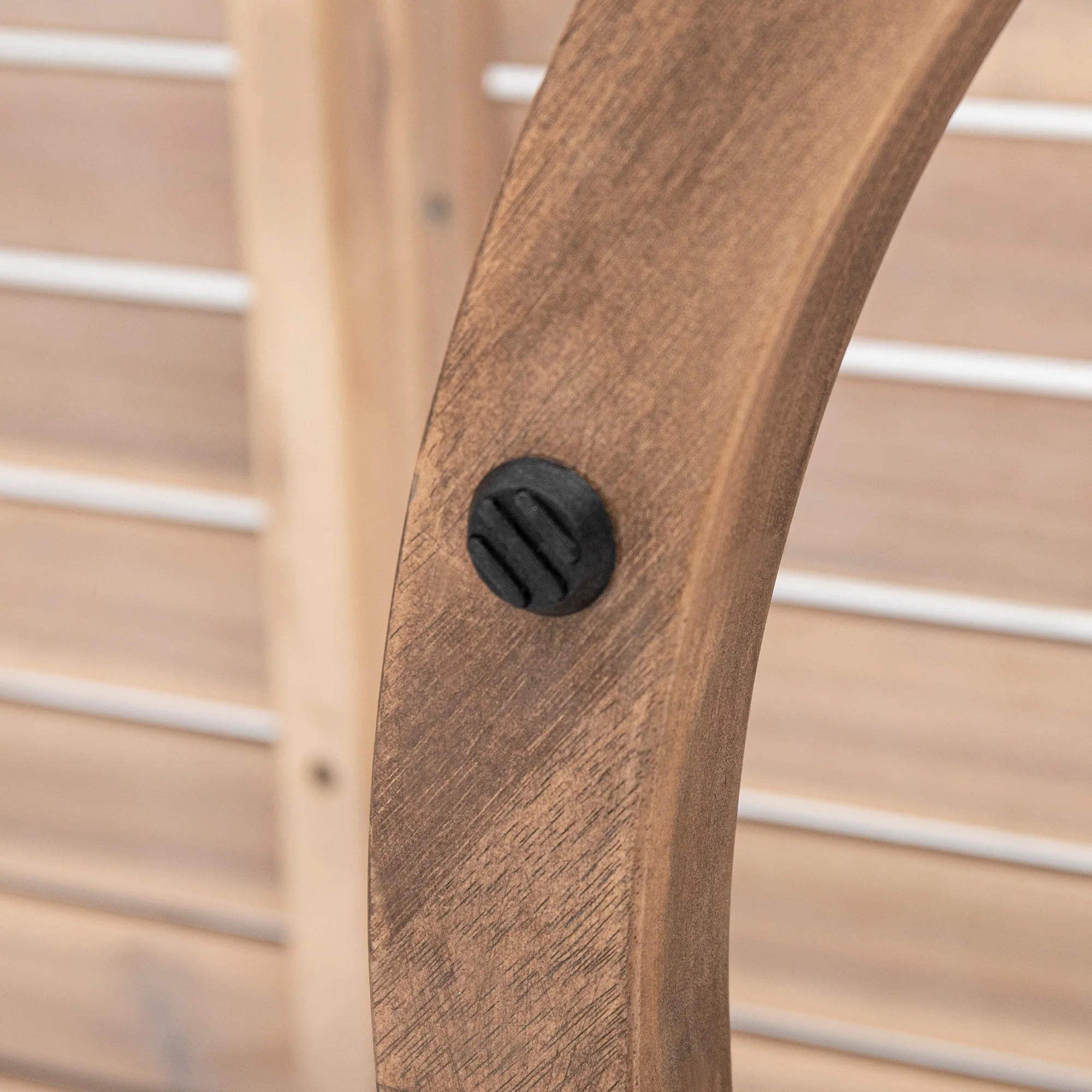 Walker Edison | Modern Outdoor Acacia Wood Patio Loveseat and Coffee Table