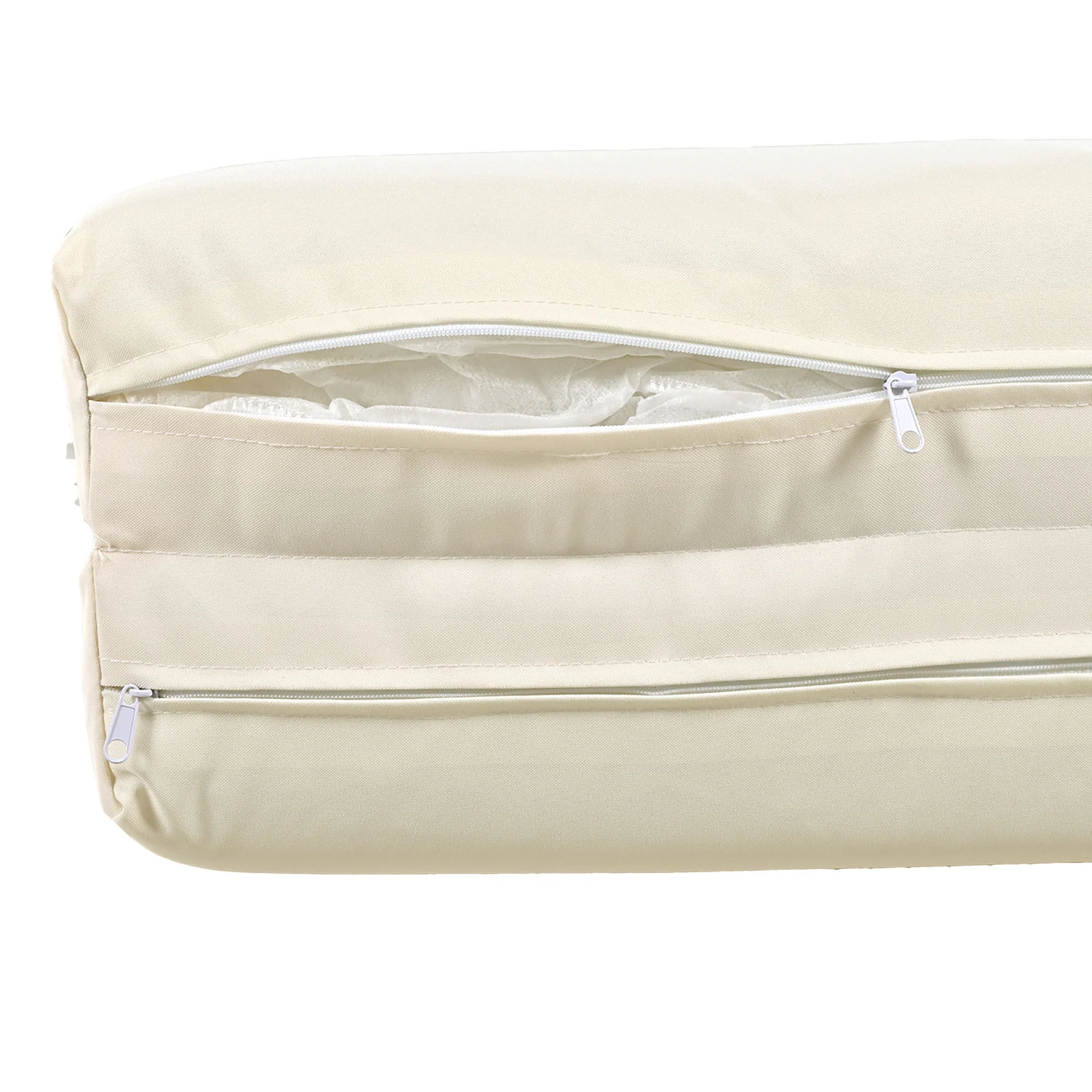 Walker Edison | Posh Outdoor Patio Sunbed with Curtains