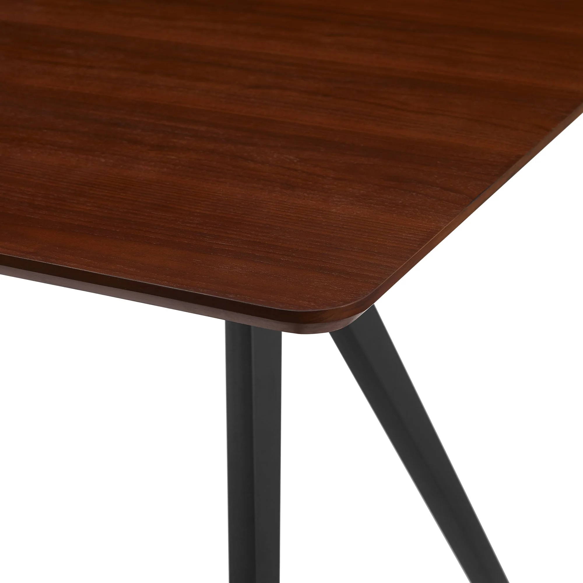 Garret 60 Modern Industrial Veneer and Metal Dining Table