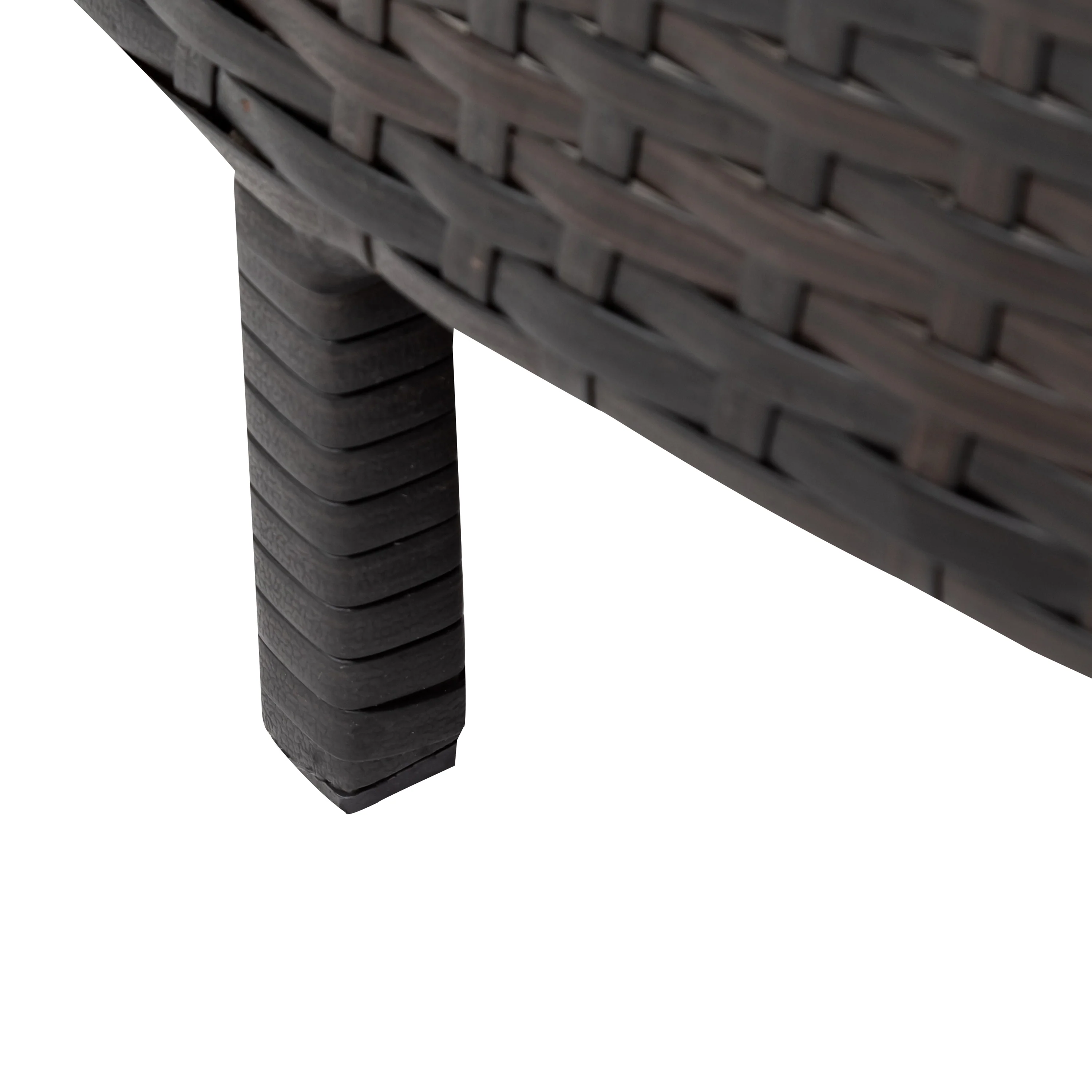 Walker Edison | Modern Wicker 5 Pieces All-Weather Wicker Sofa Set