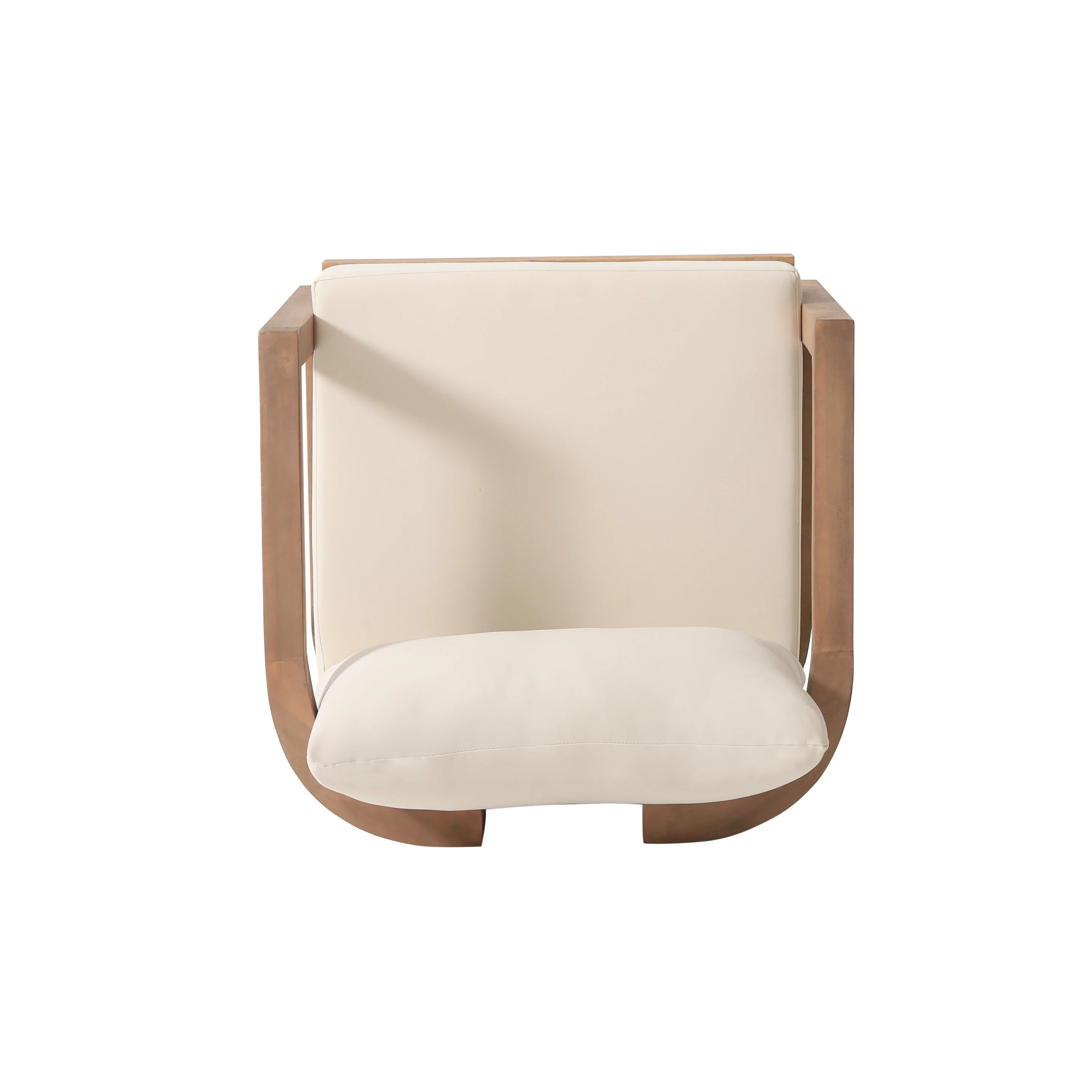 Walker Edison | Modern Outdoor Acacia Wood Patio Club Chair