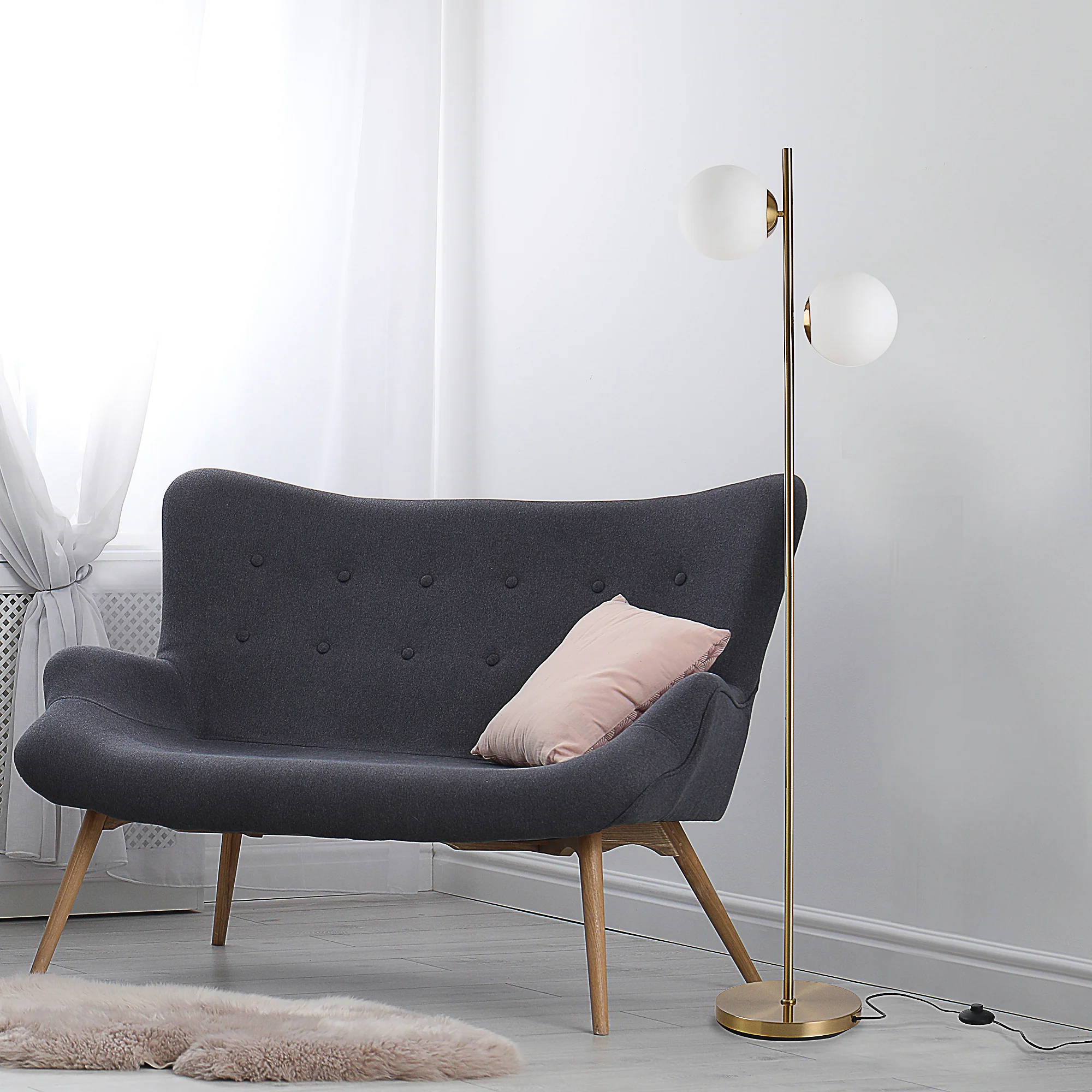 Walker Edison | Minimalist Floor Lamp
