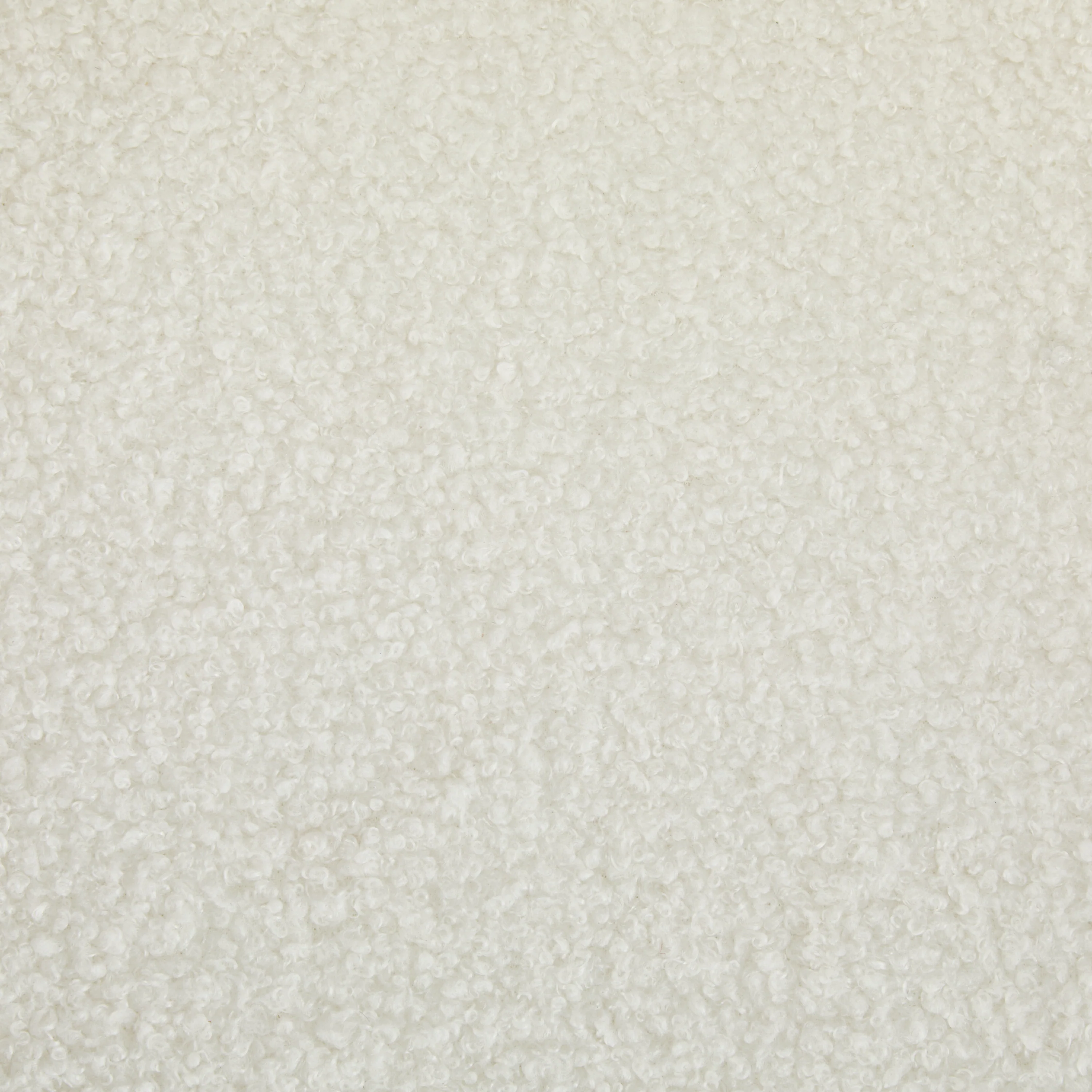 White Boucle 2 Pack Dining Chairs with Pillow Back and Solid Wood Frame