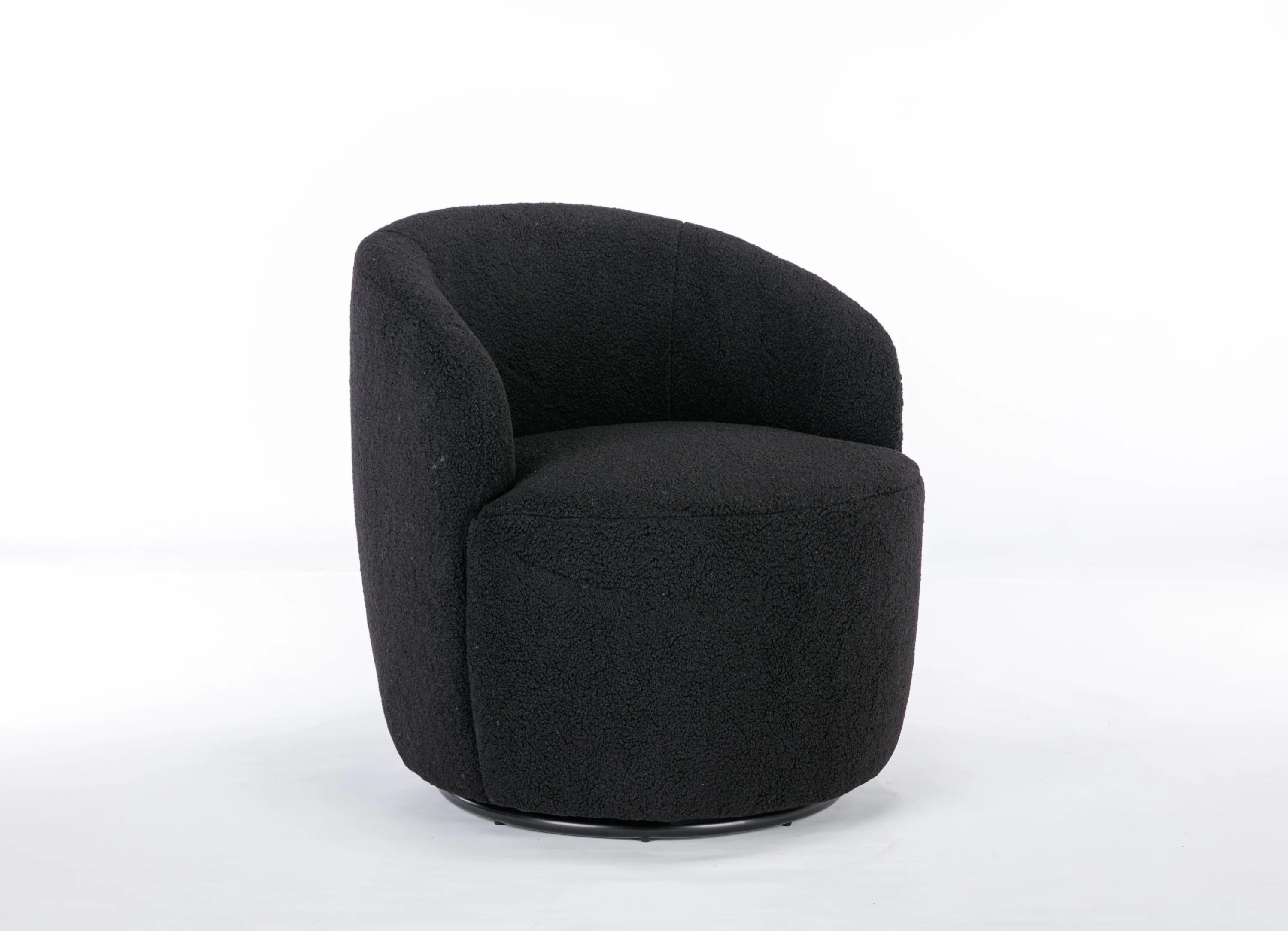Walker Edison | Teddy Swivel Barrel Accent Chair