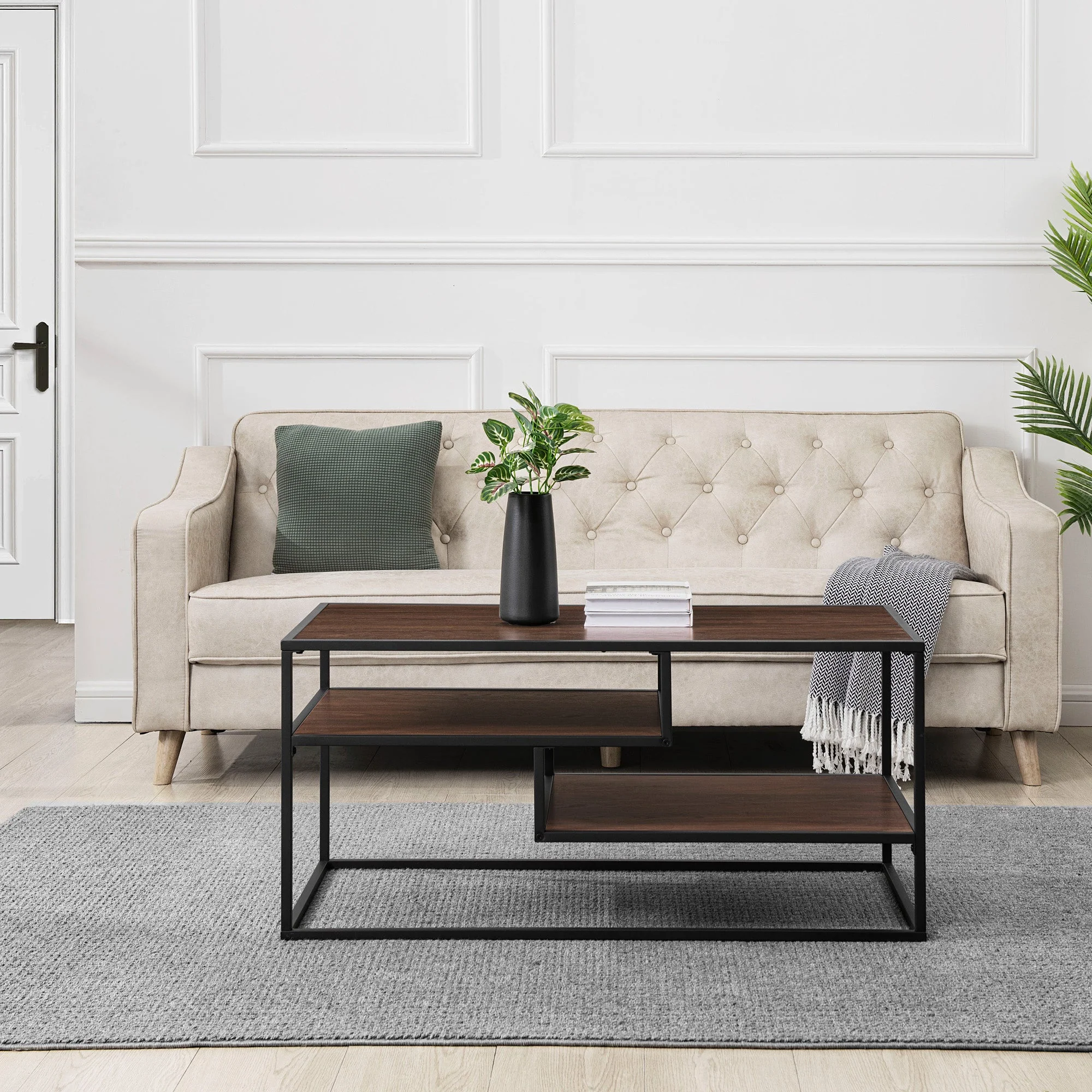 Maya 40 Contemporary Metal Coffee Table