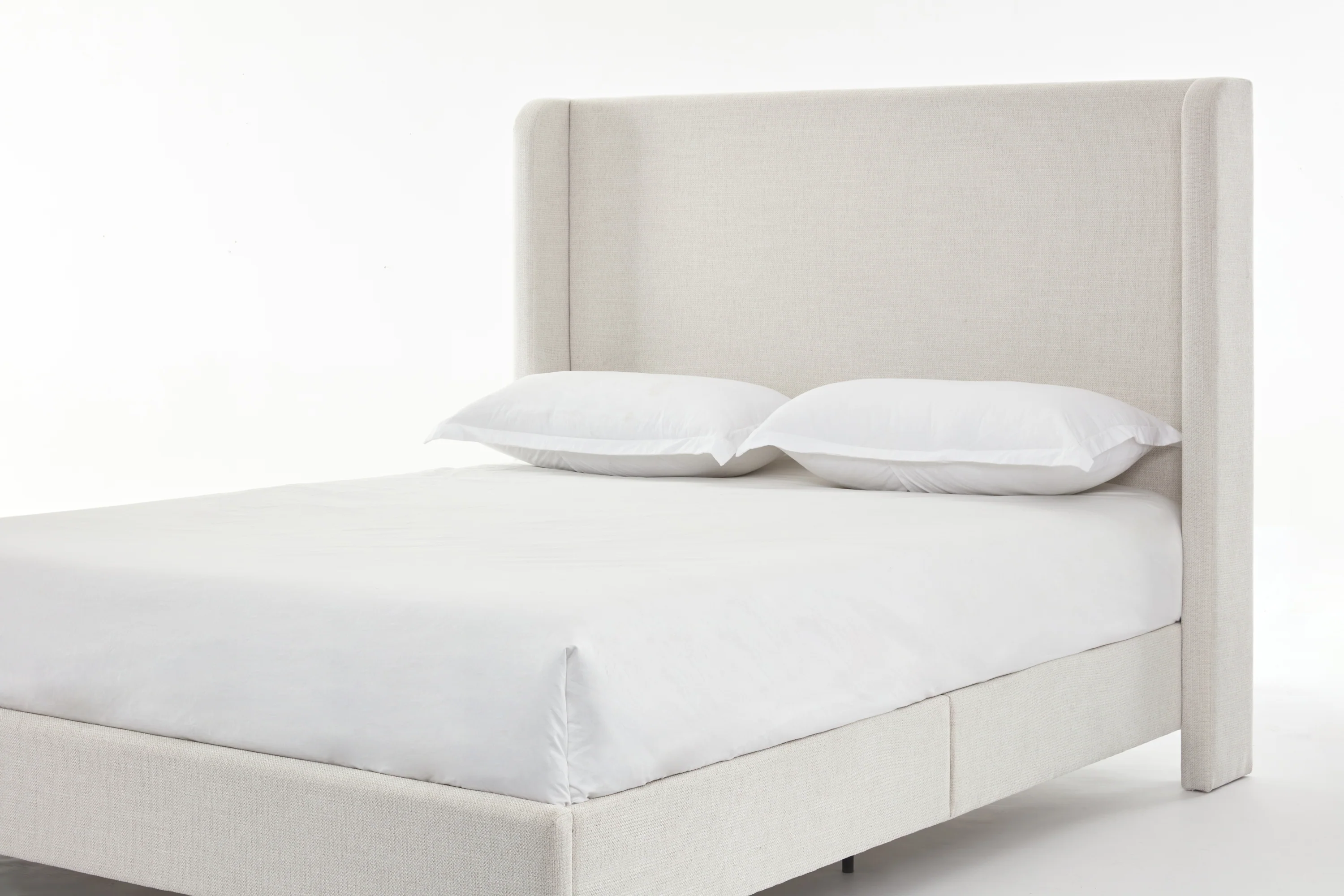 Walker Edison | Harper Tall 54 Headboard Upholstered Queen Bed