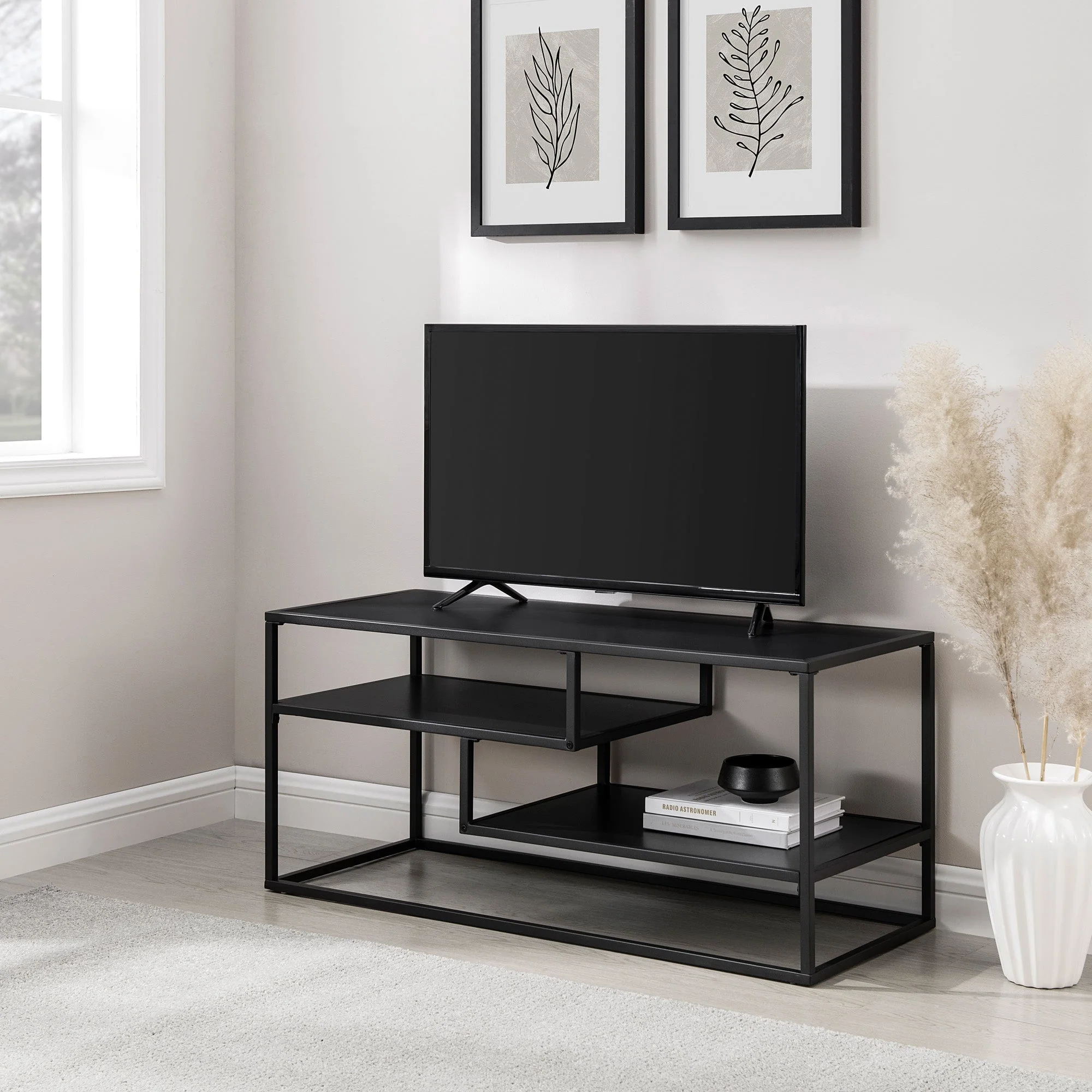 Maya 40 Contemporary Metal TV Stand