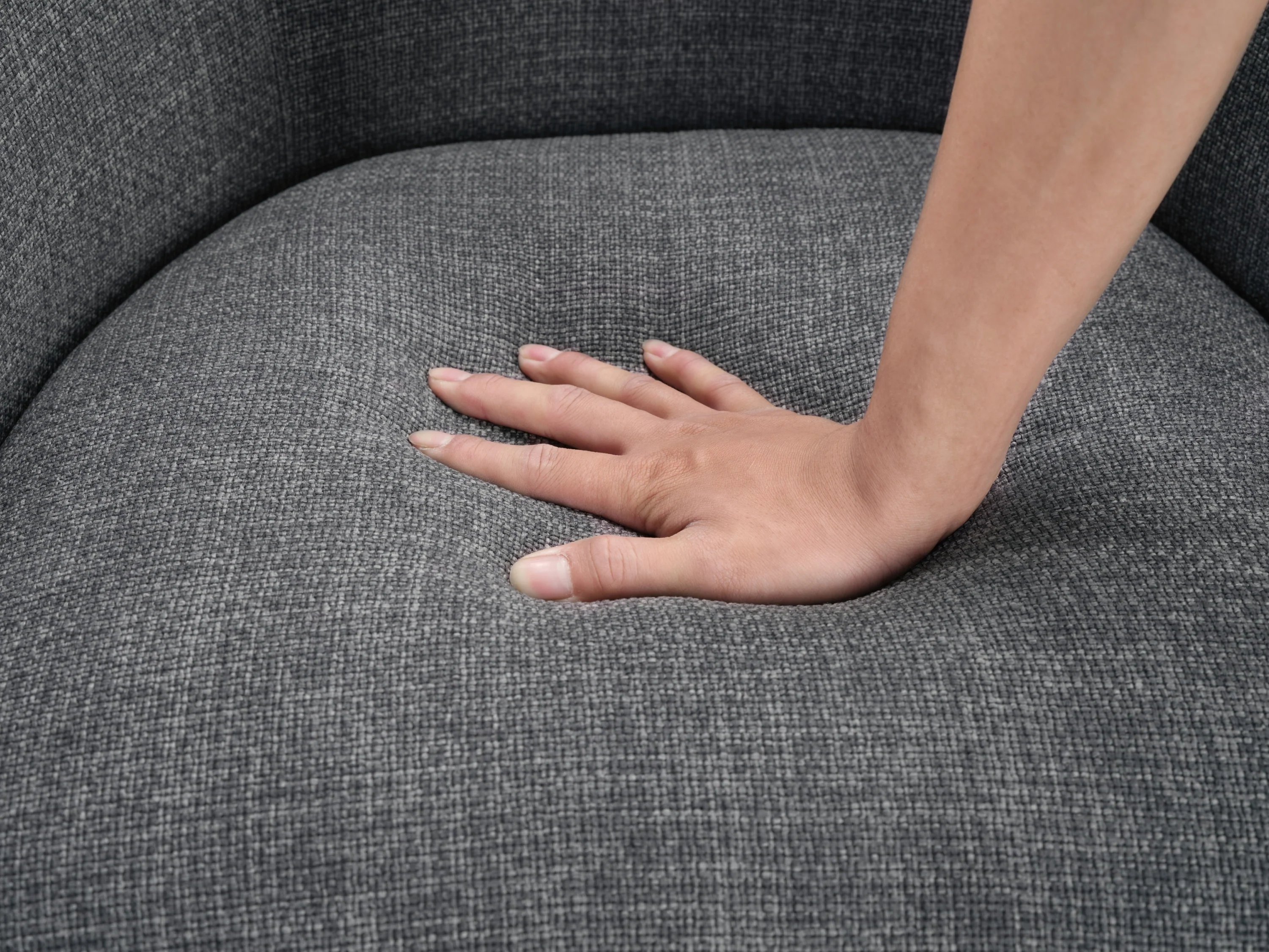 Walker Edison | Contemporary Style Accent Chair with Solid Wood Legs