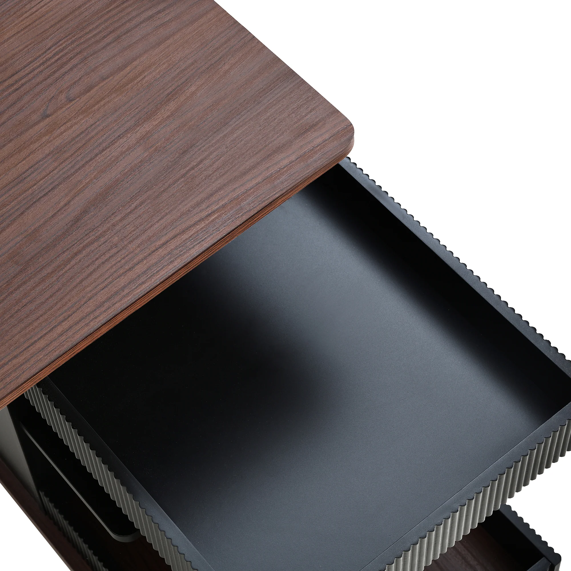 Walker Edison | Modern Multifunctional Adjustable Side Table with Lift-Top