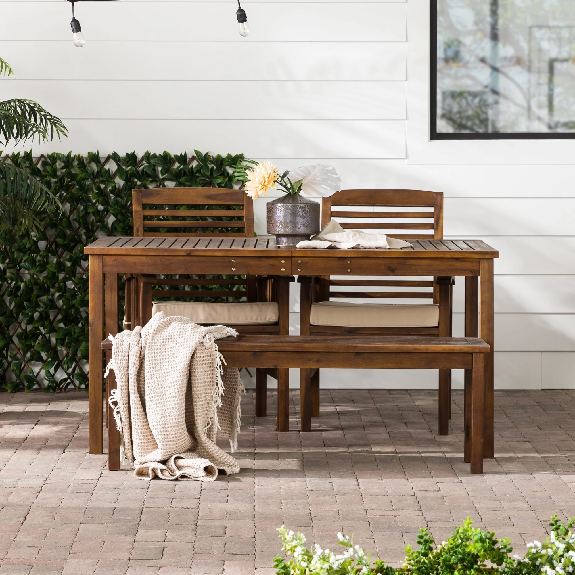 Simple Midland 4-Piece Outdoor Patio Dining Set
