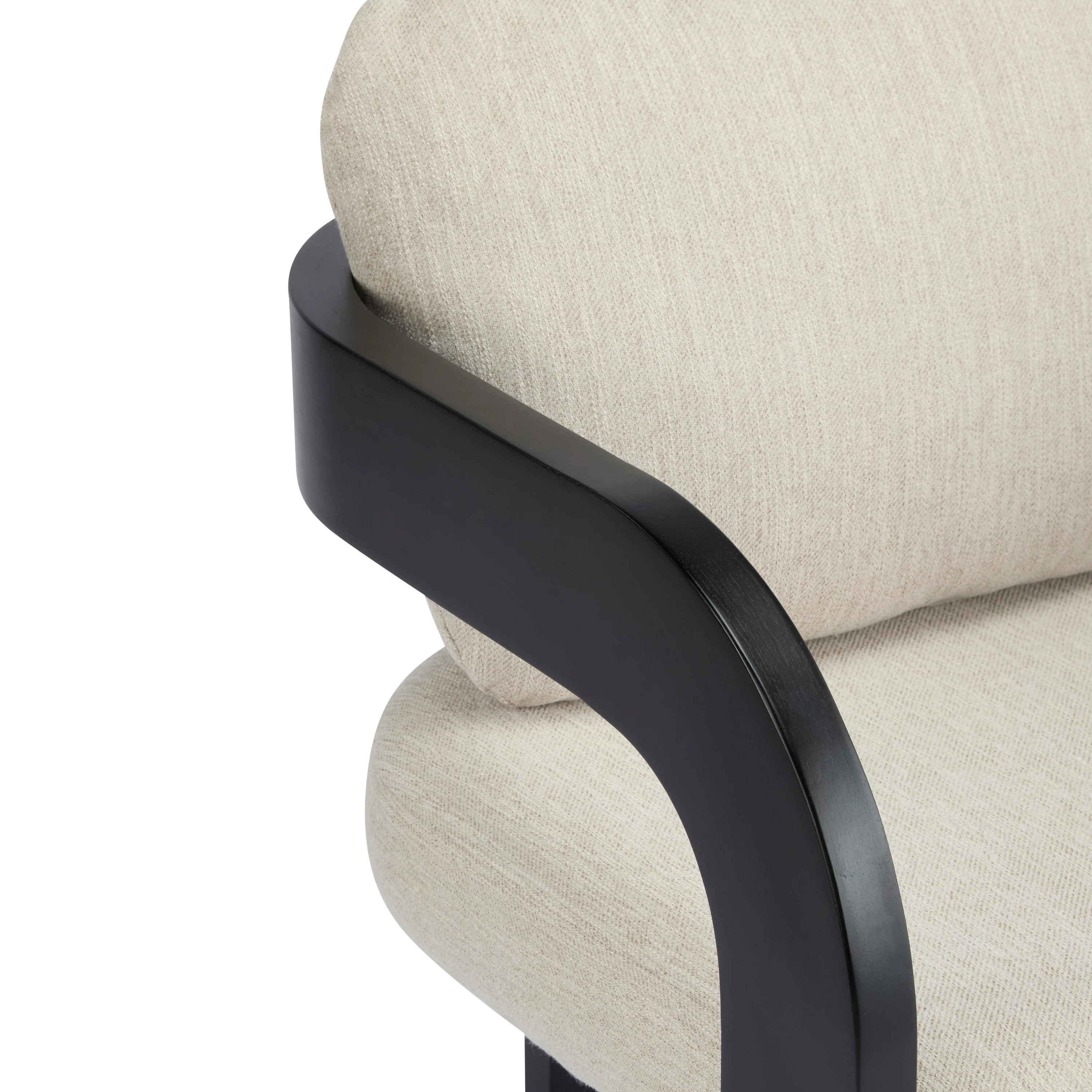 Black 2 Pack Dining Chairs with Pillow Back and Solid Wood Frame