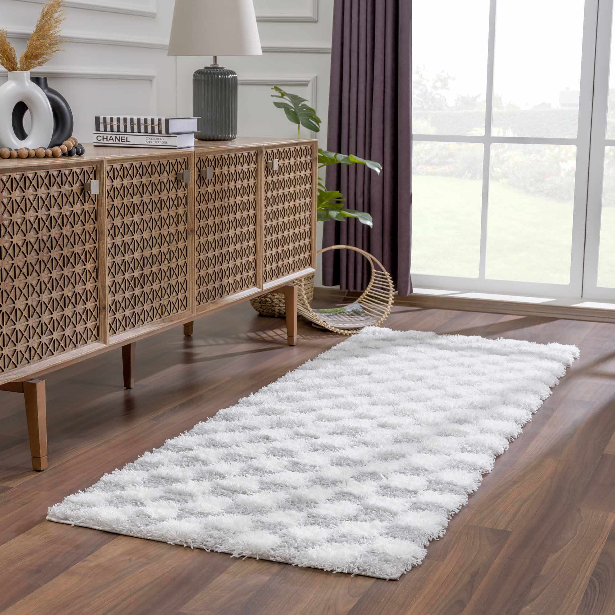 Boutique Rugs - Atira Gray Checkered Area Rug