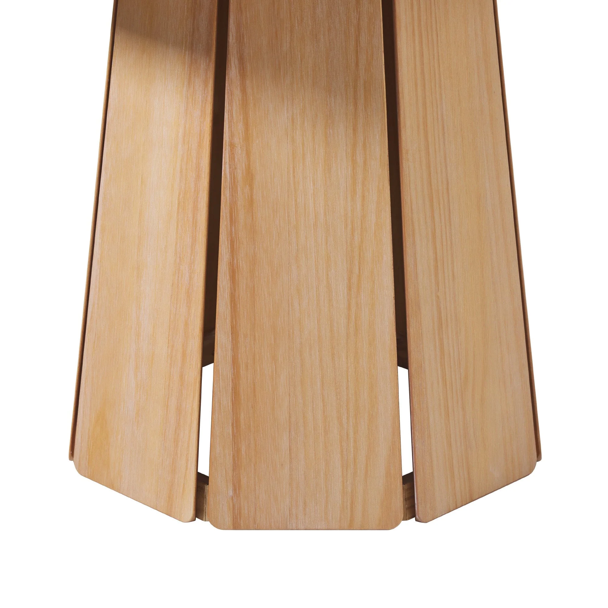 Koa 48 Round Solid Wood Pedestal Dining Table