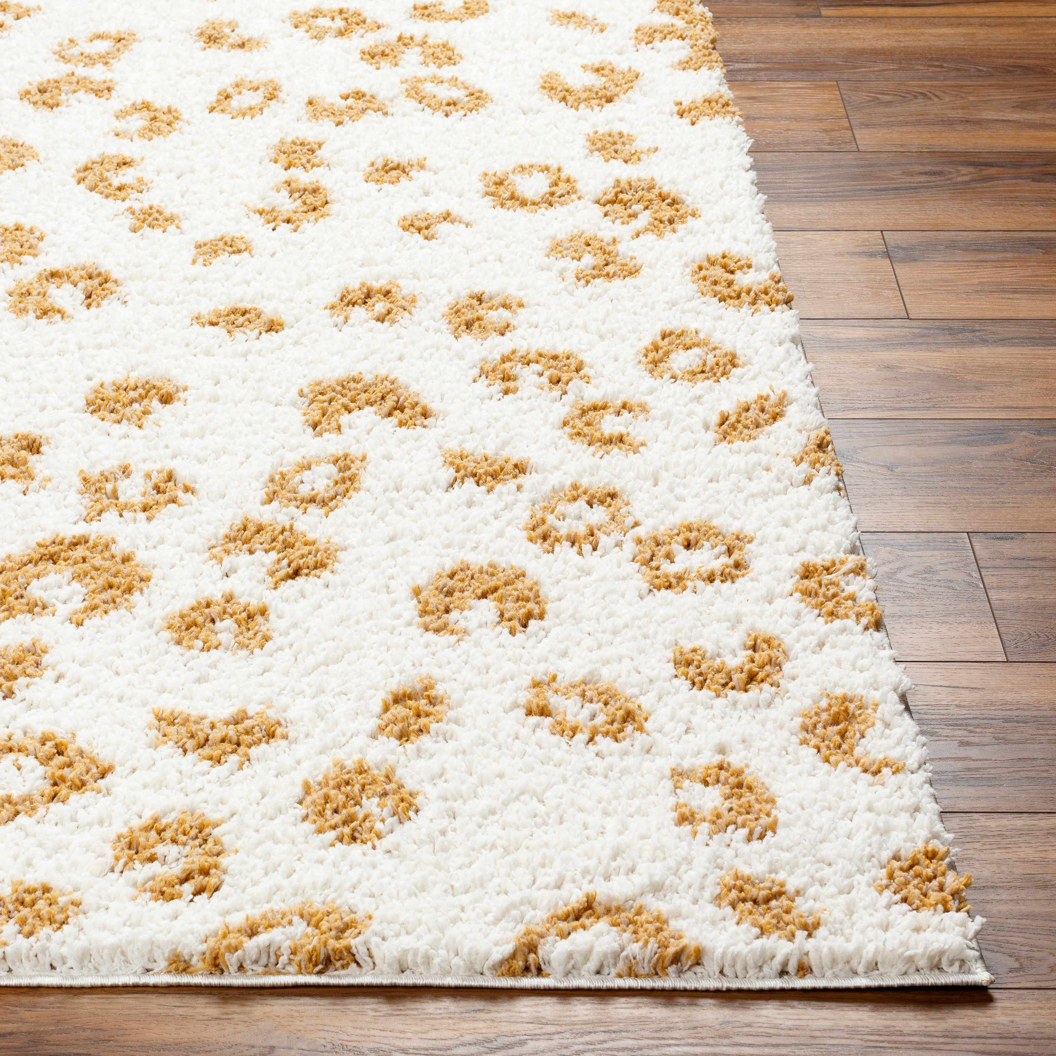 Boutique Rugs - Altin Leopard Print White Area Rug