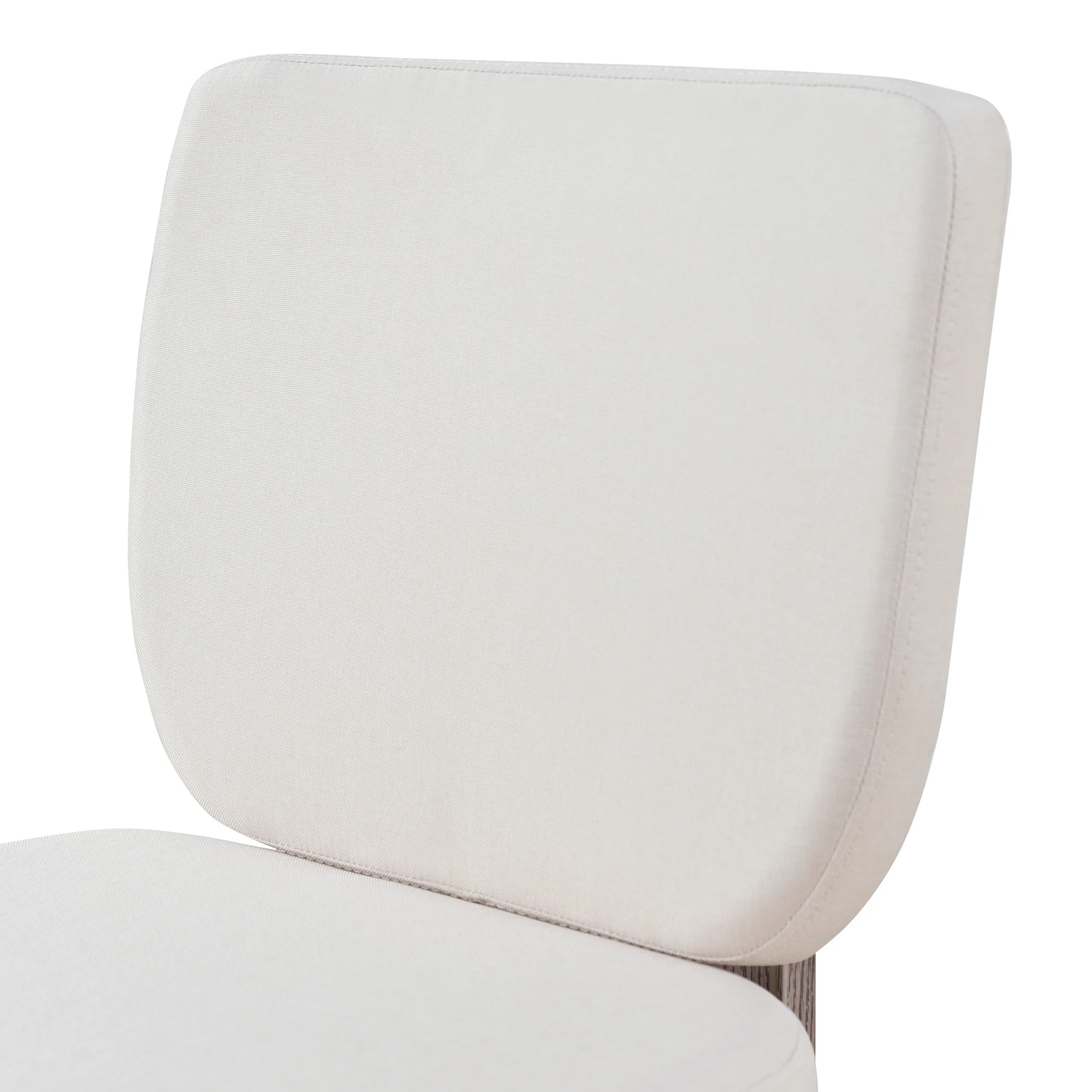 Walker Edison | Natural Wood Wash 7-Piece Retro Dining Set with 6 Upholstered Chairs