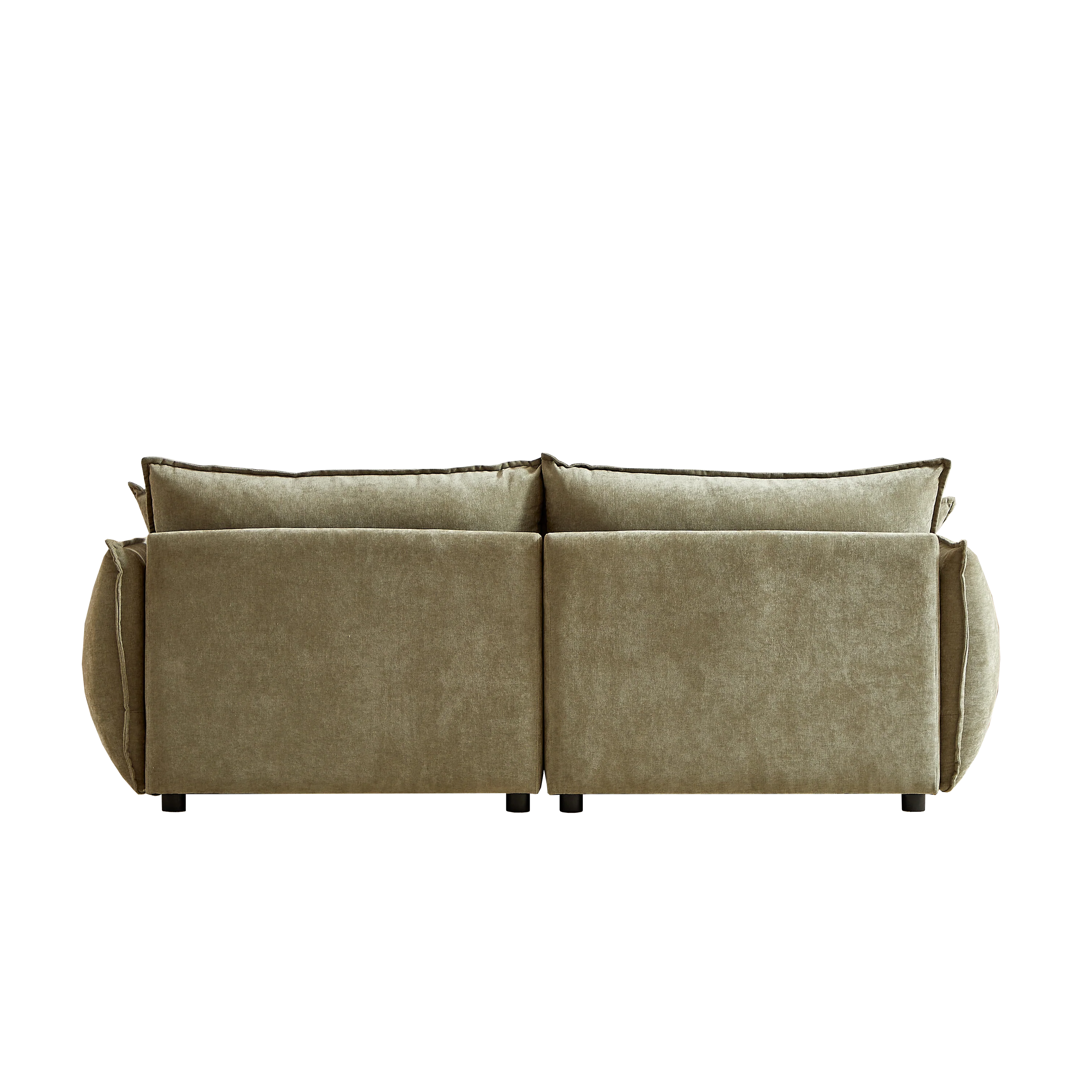 Walker Edison | Modern Chenille Wide Sofa with Pillows