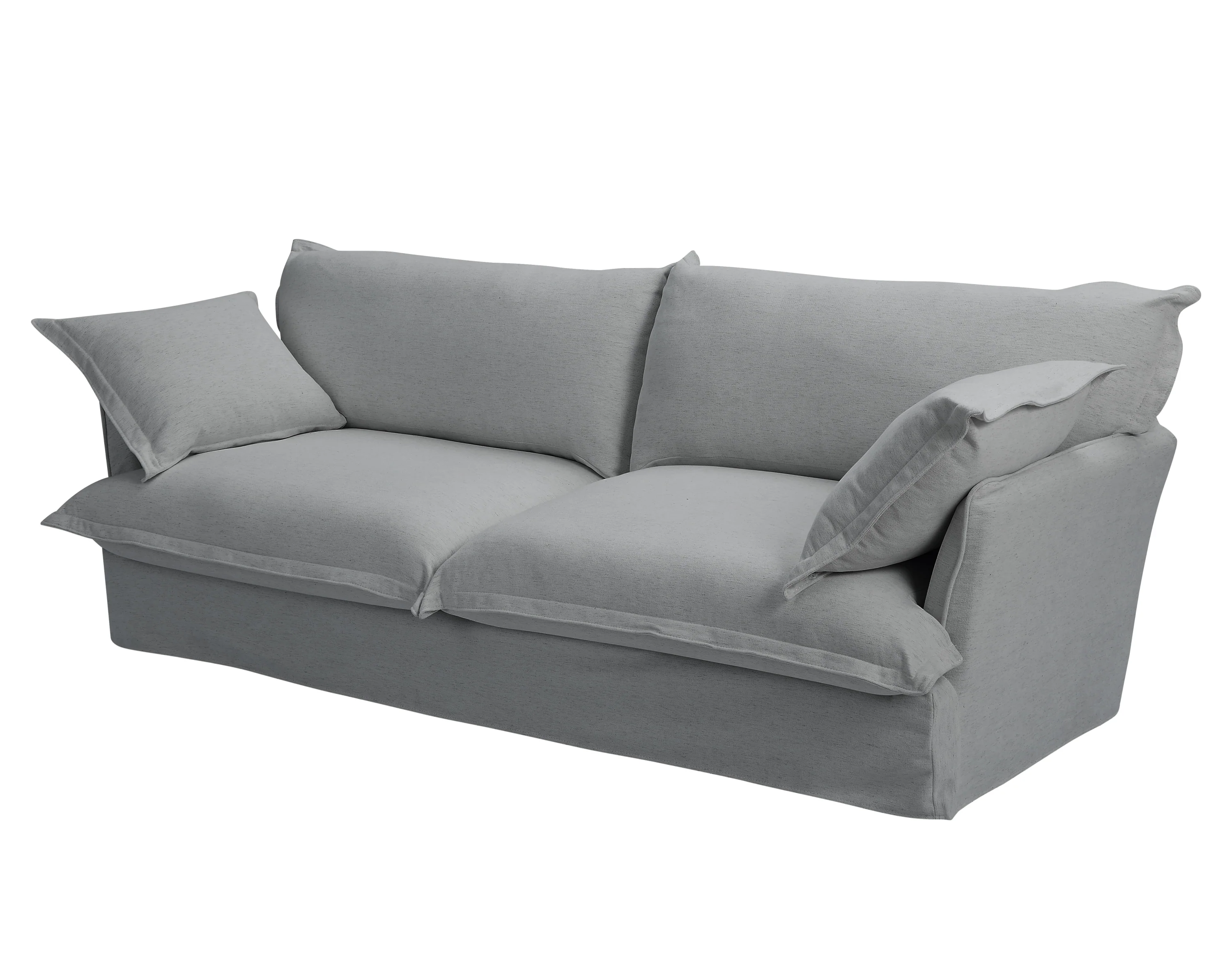 Walker Edison | Modern Comfy Pillow Top Loveseat Sofa