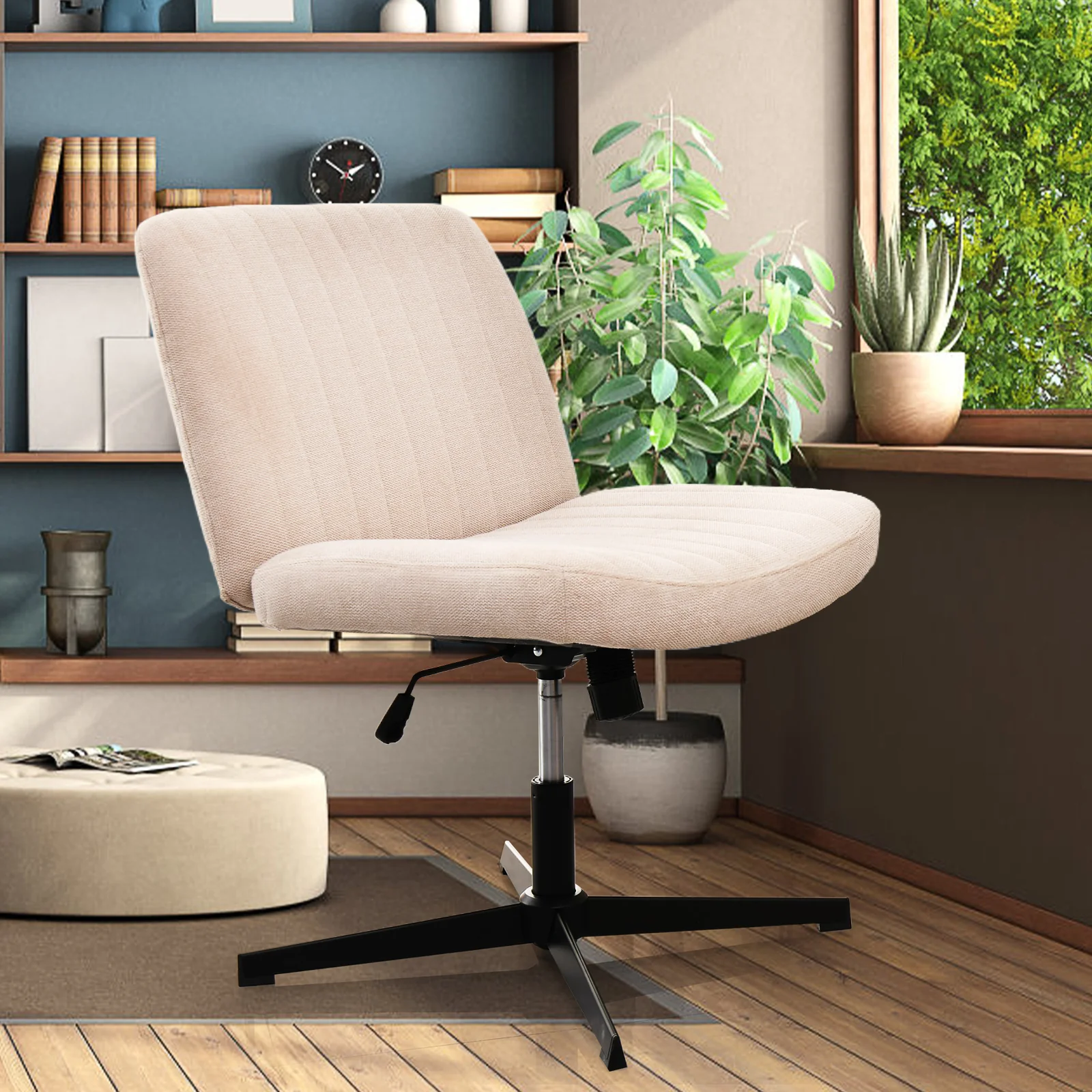 Walker Edison | Viral Wide Cross Legged Office Desk Chair